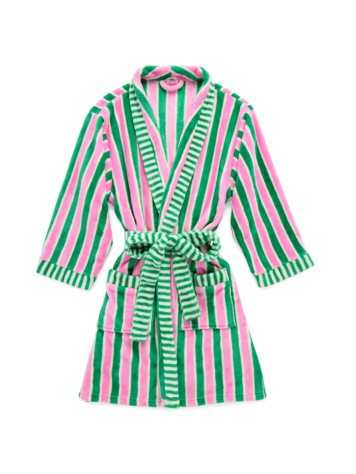 Shiraleah Holly Stripe Robe GREEN / S/M