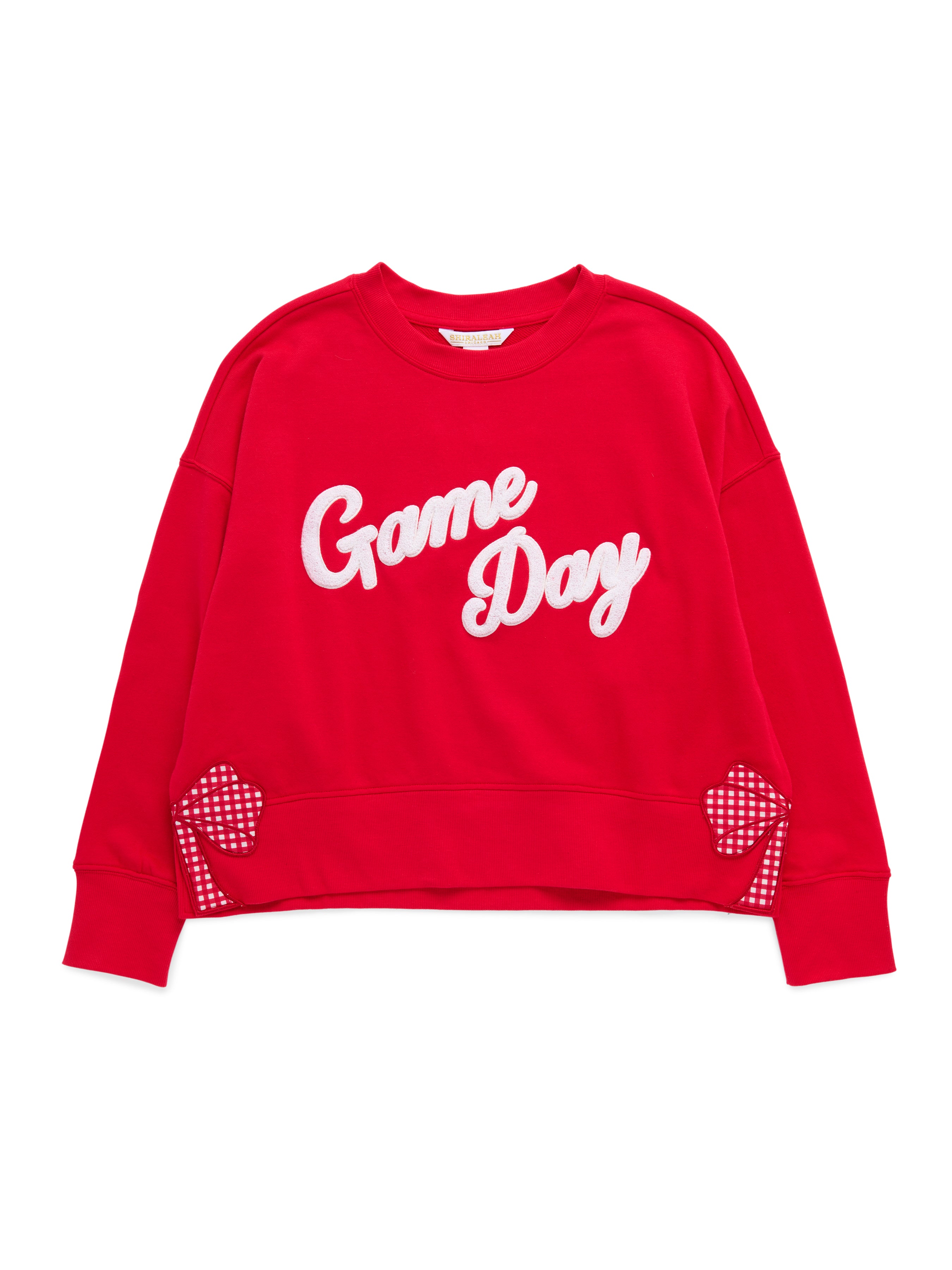 Shiraleah "Game Day" Relaxed Sweatshirt RED / EXTRA SMALL