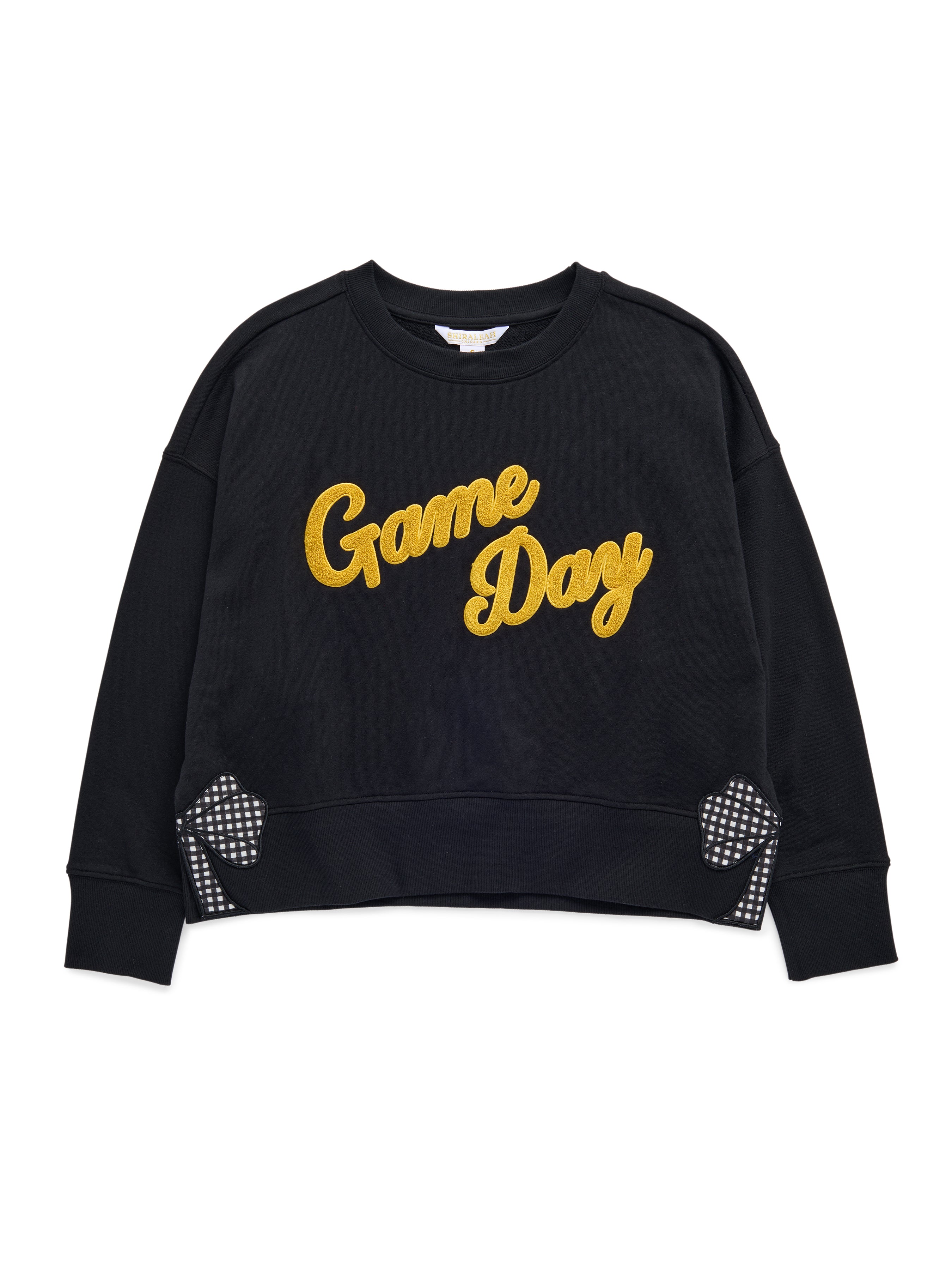 Shiraleah "Game Day" Relaxed Sweatshirt BLACK / EXTRA SMALL