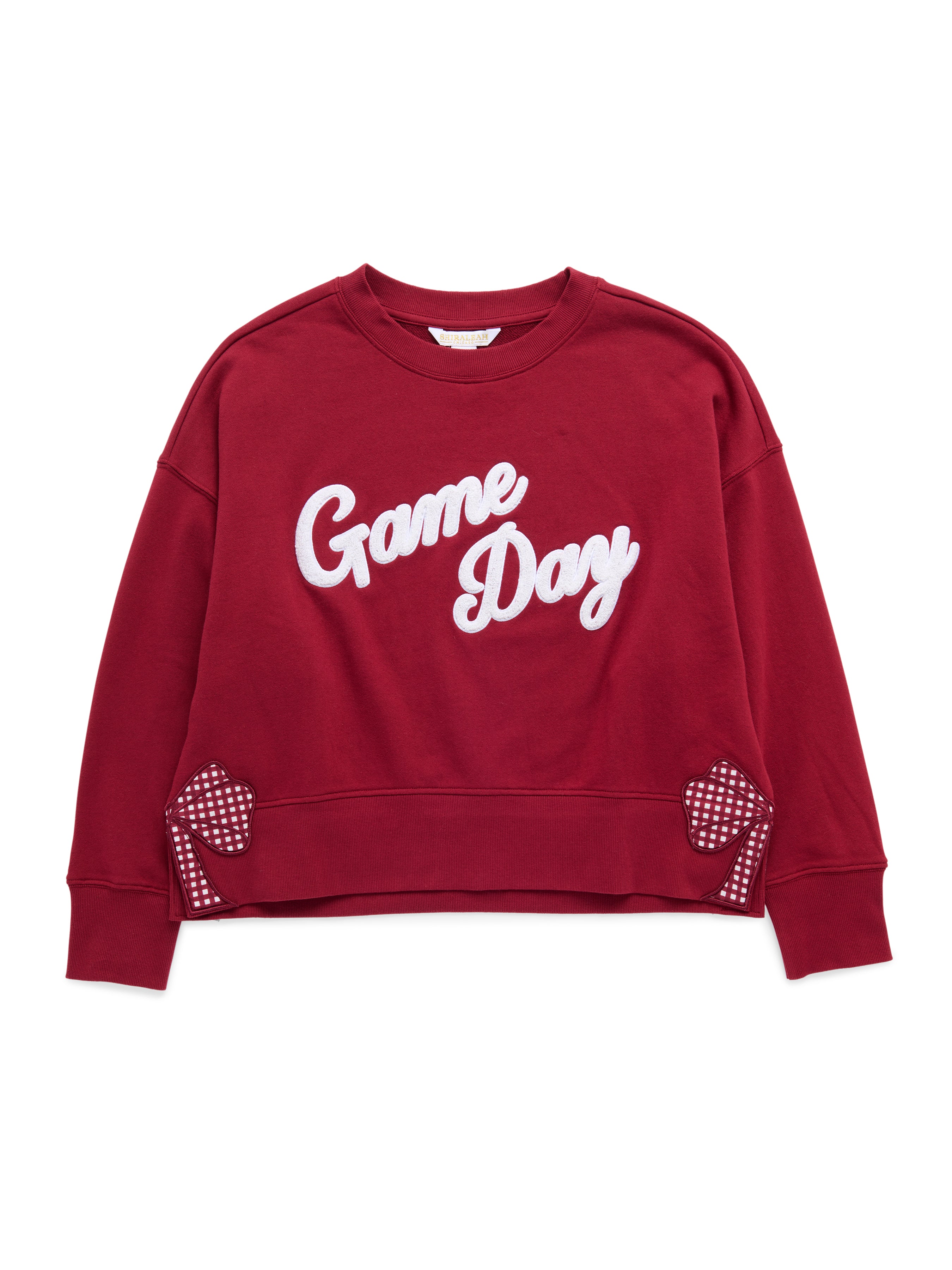 Shiraleah "Game Day" Relaxed Sweatshirt MAROON / EXTRA SMALL