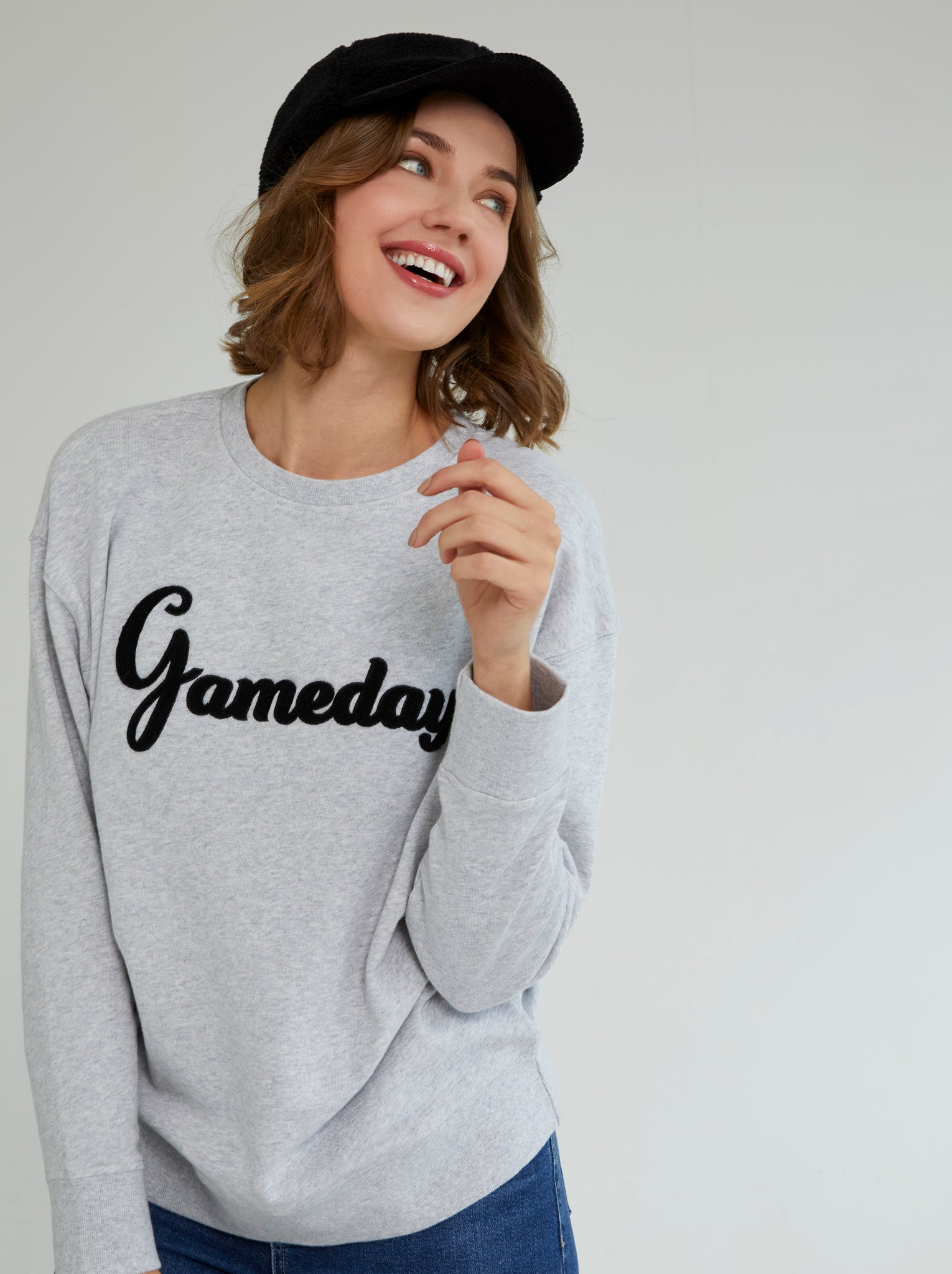 Shiraleah "Gameday" Sweatshirt, Grey