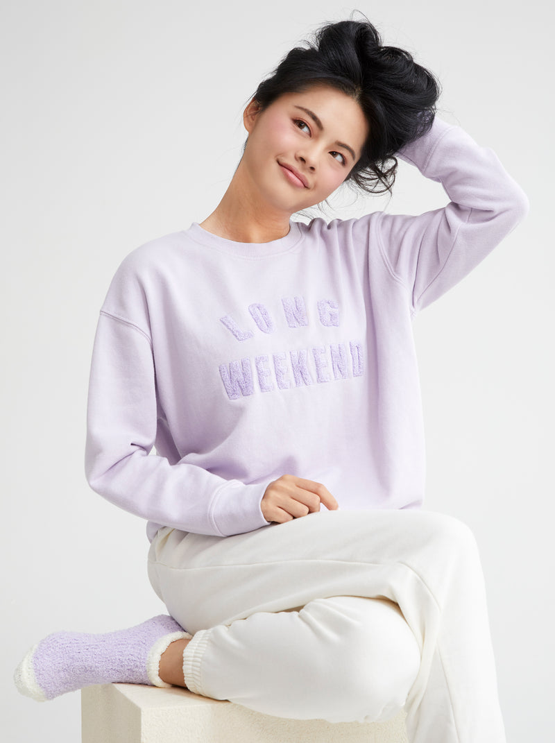 Sweatshirt lilac best sale