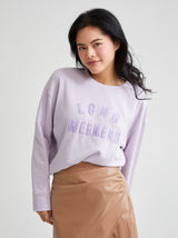 Shiraleah "Long Weekend" Sweatshirt, Lilac