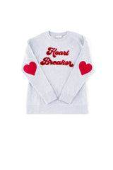 Shiraleah "Heart Breaker" Sweatshirt, Grey