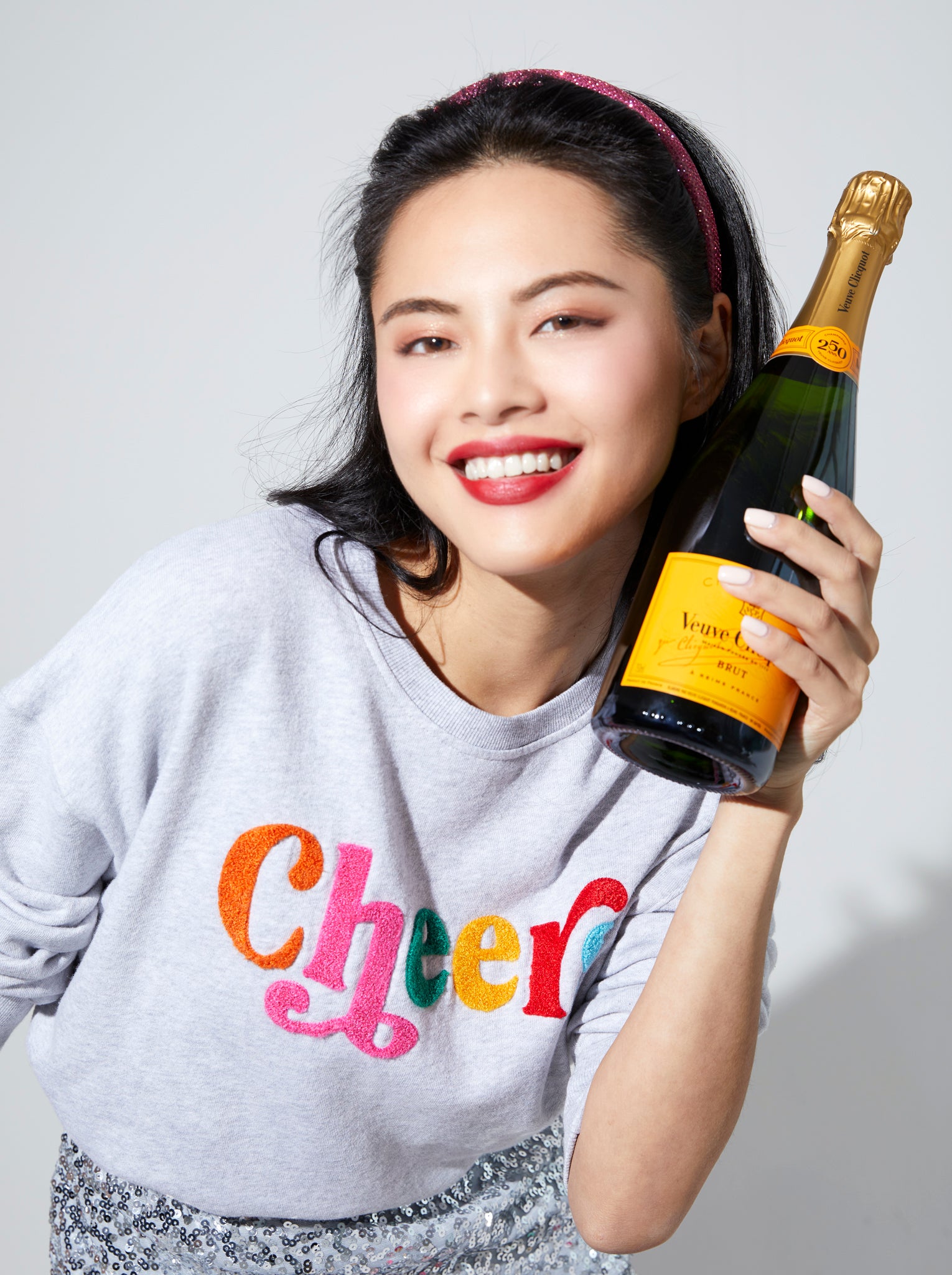 Shiraleah "Cheers" Sweatshirt, Grey