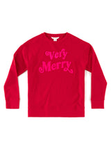 Shiraleah "Very Merry" Sweatshirt, Red Small