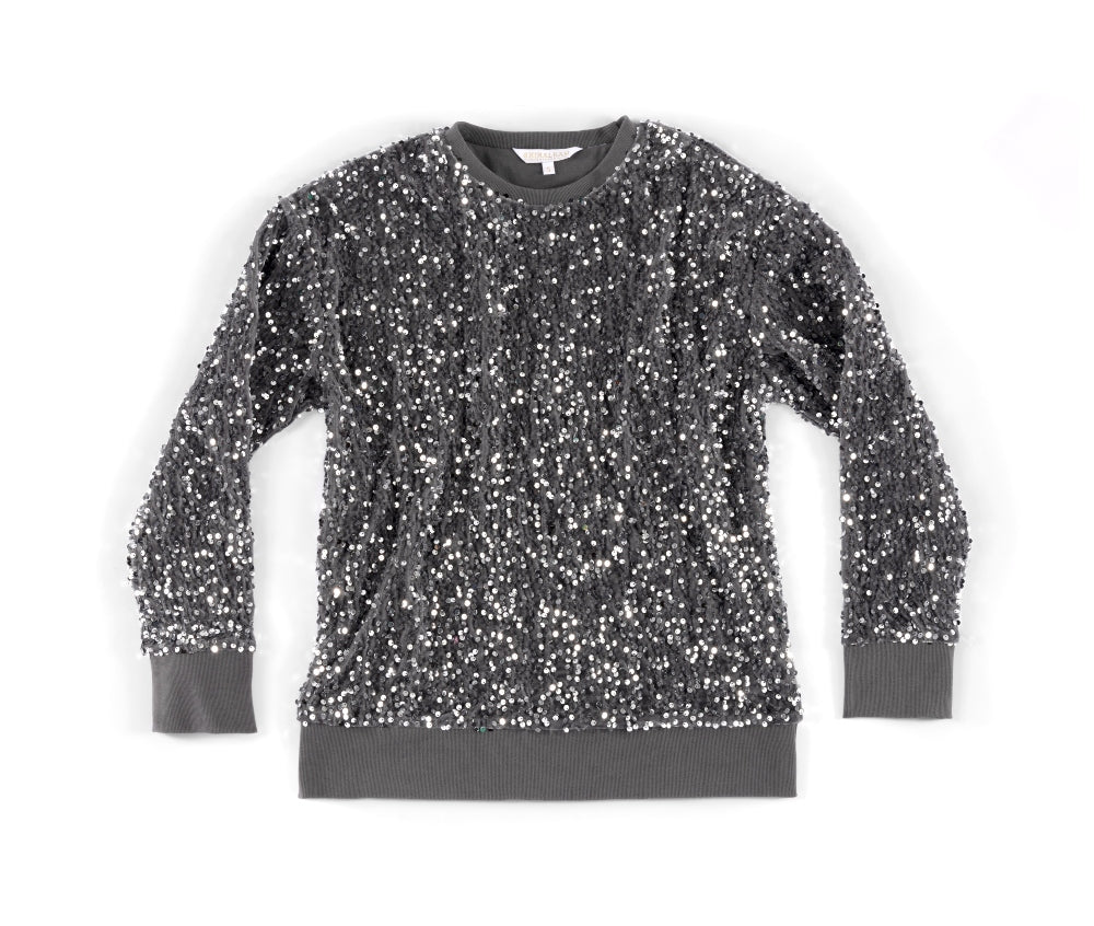 Shiraleah Fiesta Sweatshirt, Silver - FINAL SALE ONLY