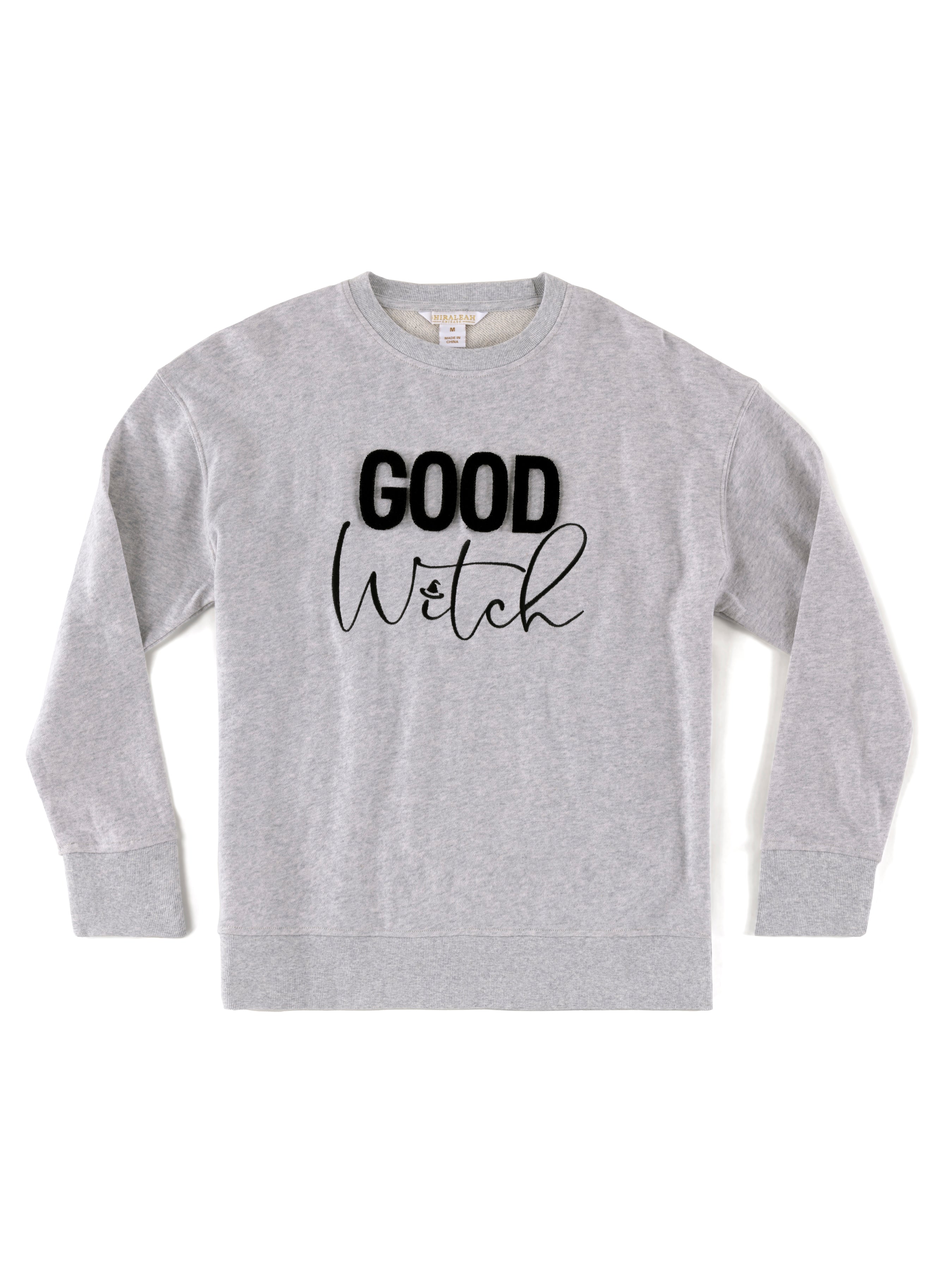 Shiraleah "Good Witch" Sweatshirt, Grey GREY / SMALL