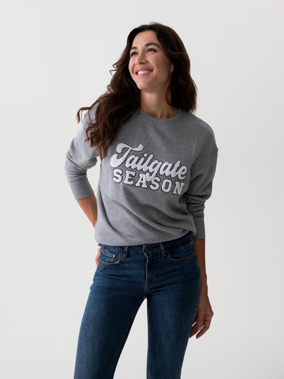 Shiraleah "Tailgate Season" Sweatshirt, Smoke