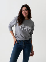 Shiraleah "Tailgate Season" Sweatshirt, Smoke