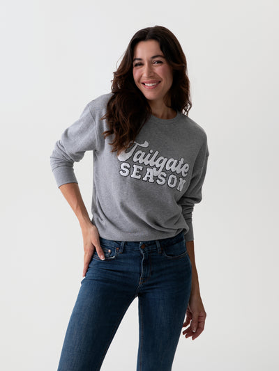 Shiraleah "Tailgate Season" Sweatshirt, Smoke