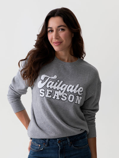 Shiraleah "Tailgate Season" Sweatshirt, Smoke