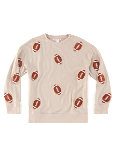 Shiraleah Football Sweatshirt, Putty PUTTY / SMALL