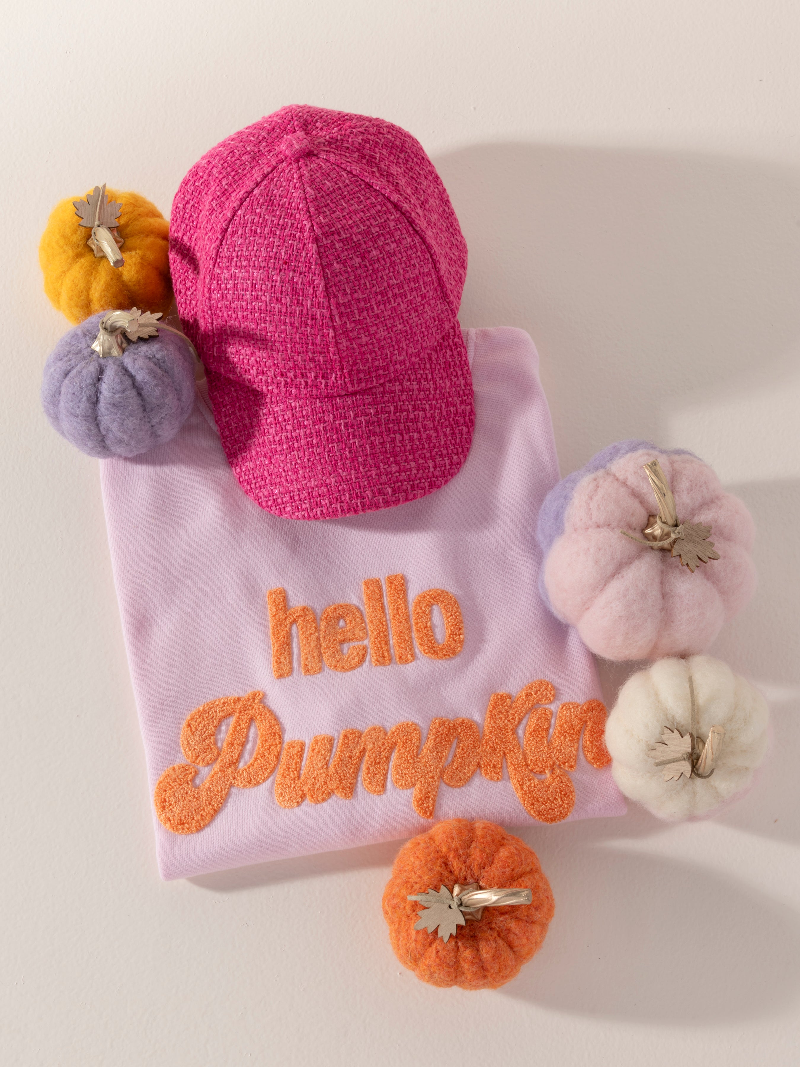 Shiraleah "Hello Pumpkin" Sweatshirt, Blush