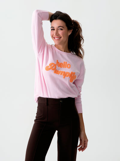 Shiraleah "Hello Pumpkin" Sweatshirt, Blush