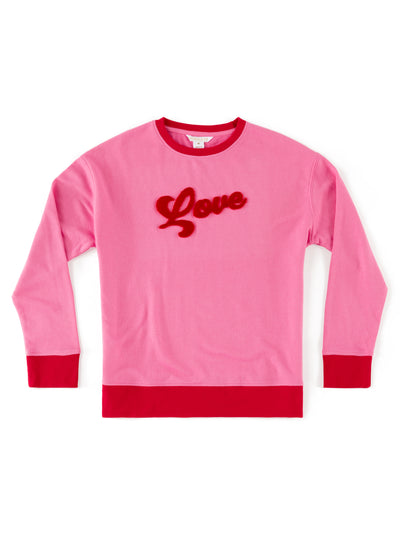 Shiraleah "Love" Sweatshirt, Pink