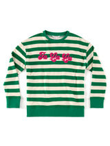 Shiraleah "Fa La La" Stripe Sweatshirt, Green GREEN / SMALL