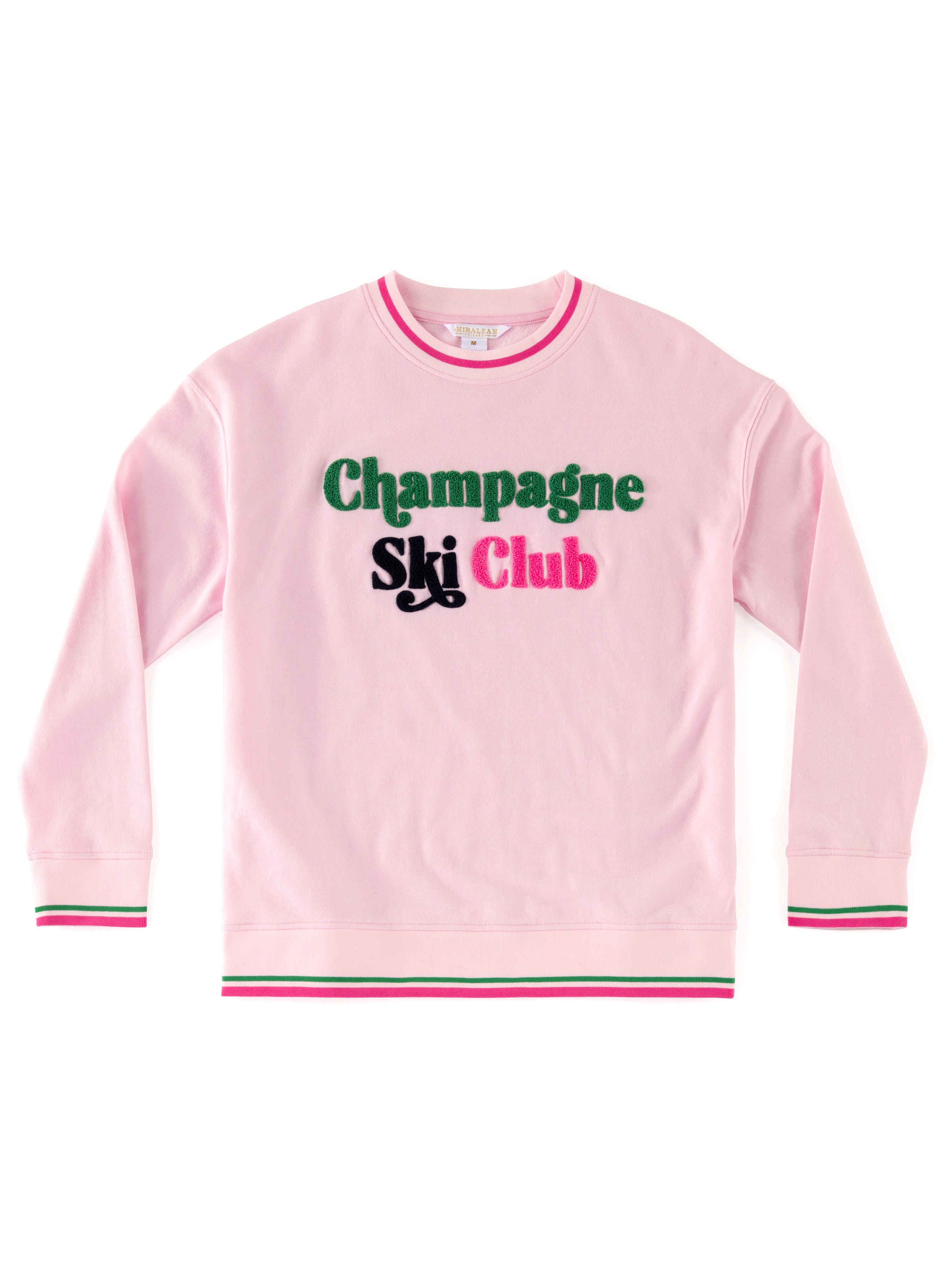 Shiraleah "Champagne Ski Club" Sweatshirt, Blush BLUSH / SMALL