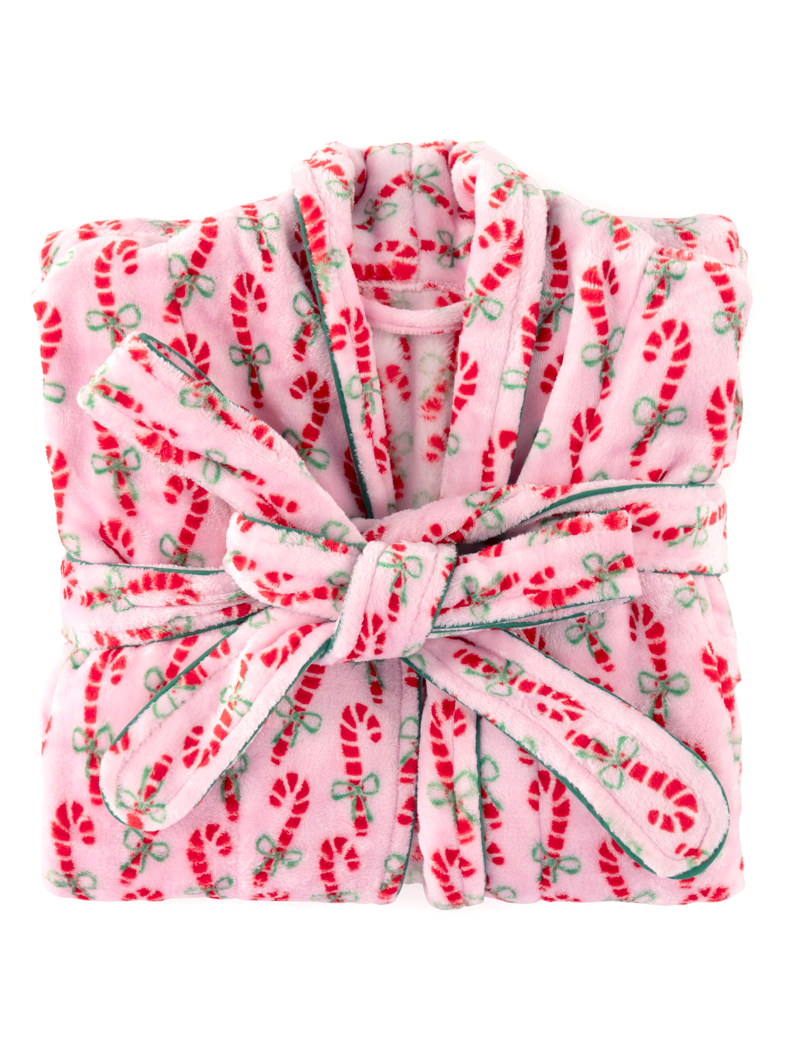 Shiraleah Felicity Candy Cane Robe, Pink