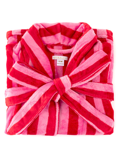 Shiraleah Felicity Stripe Robe, Red