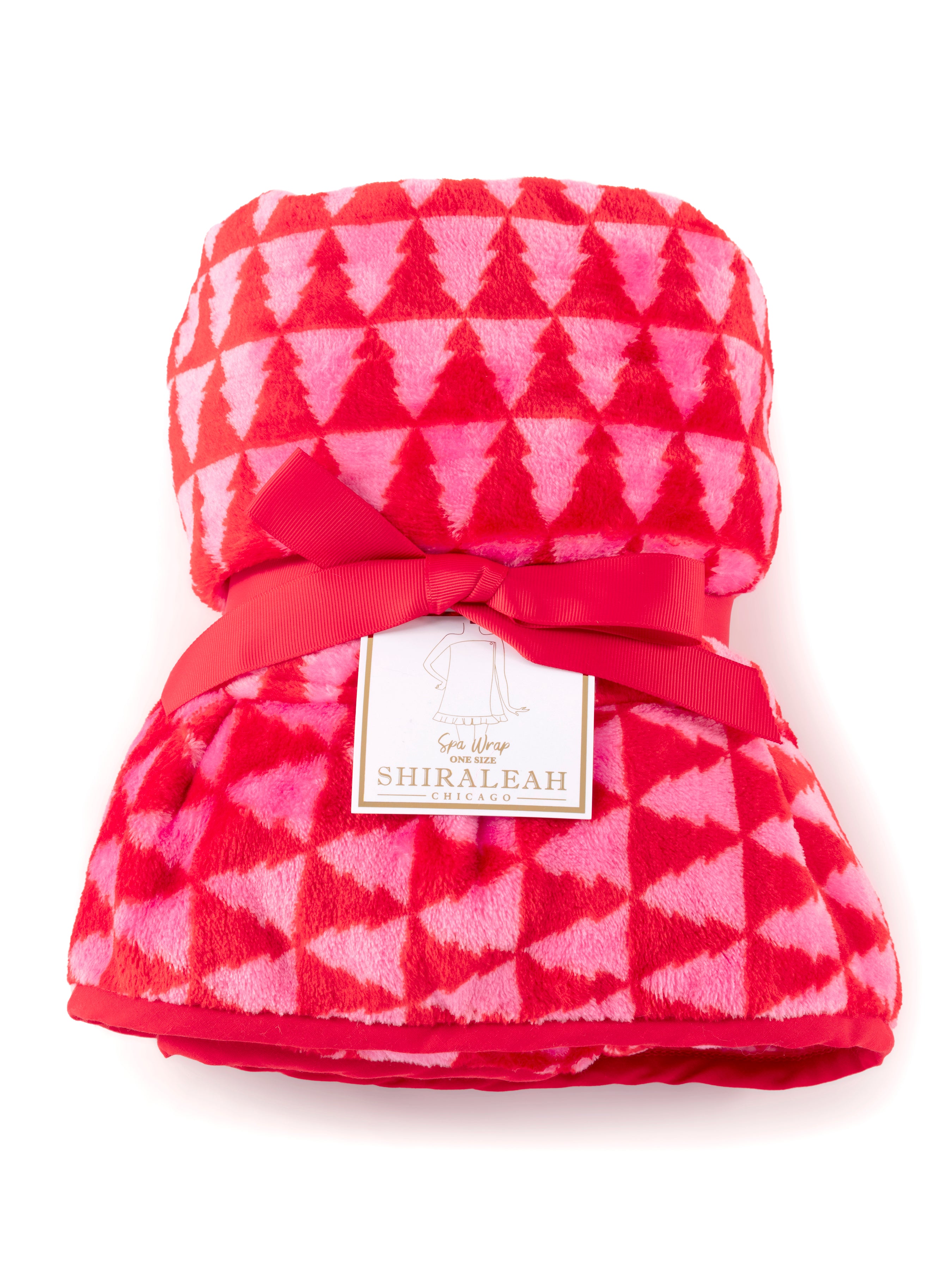 Shiraleah Felicity Trees Bath Wrap, Red