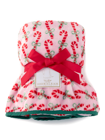 Shiraleah Felicity Candy Cane Bath Wrap, Pink