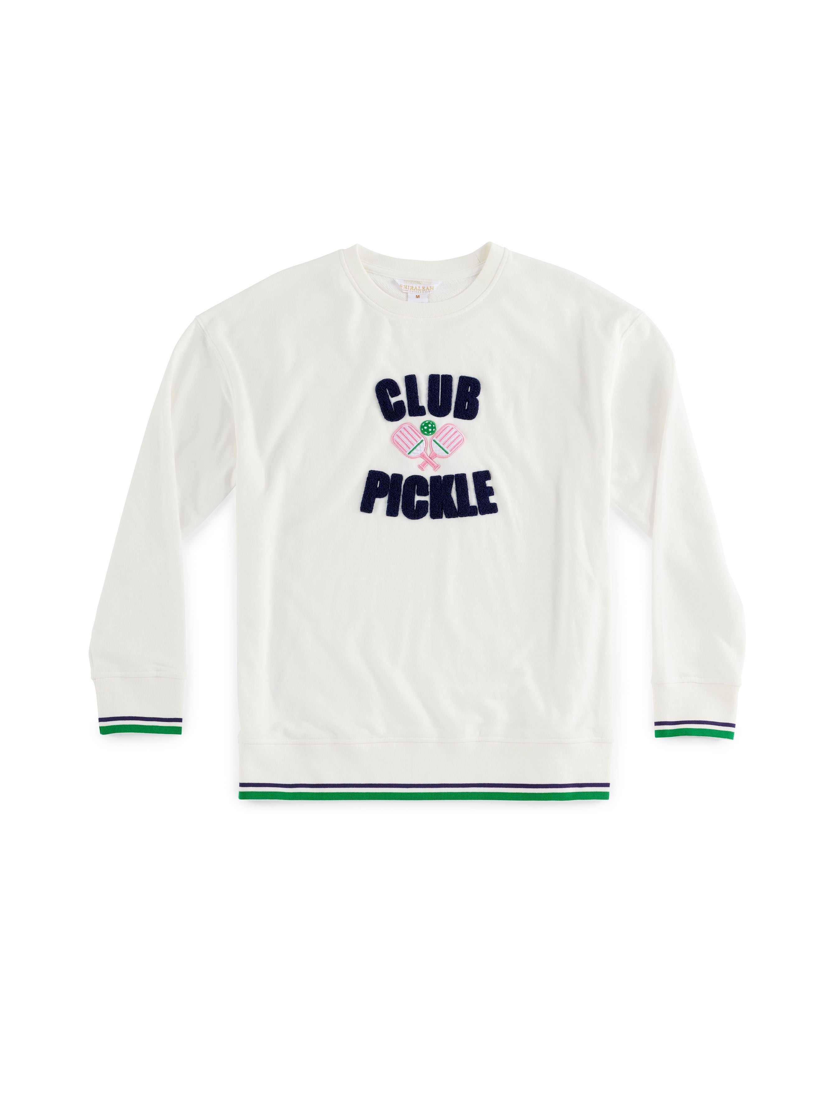 Shiraleah "Club Pickle" Sweatshirt, Ivory