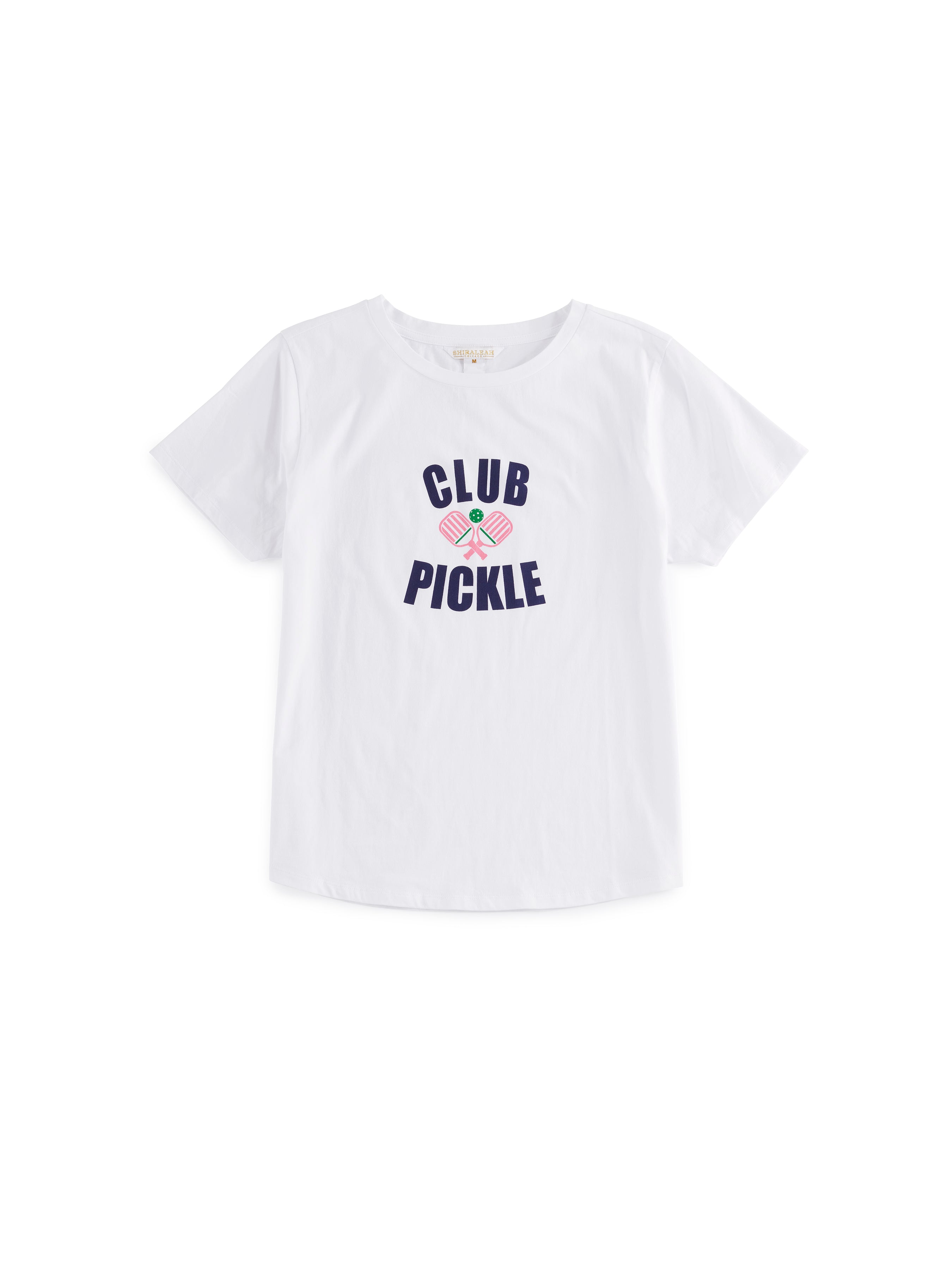 Shiraleah "Club Pickle" T-Shirt, White