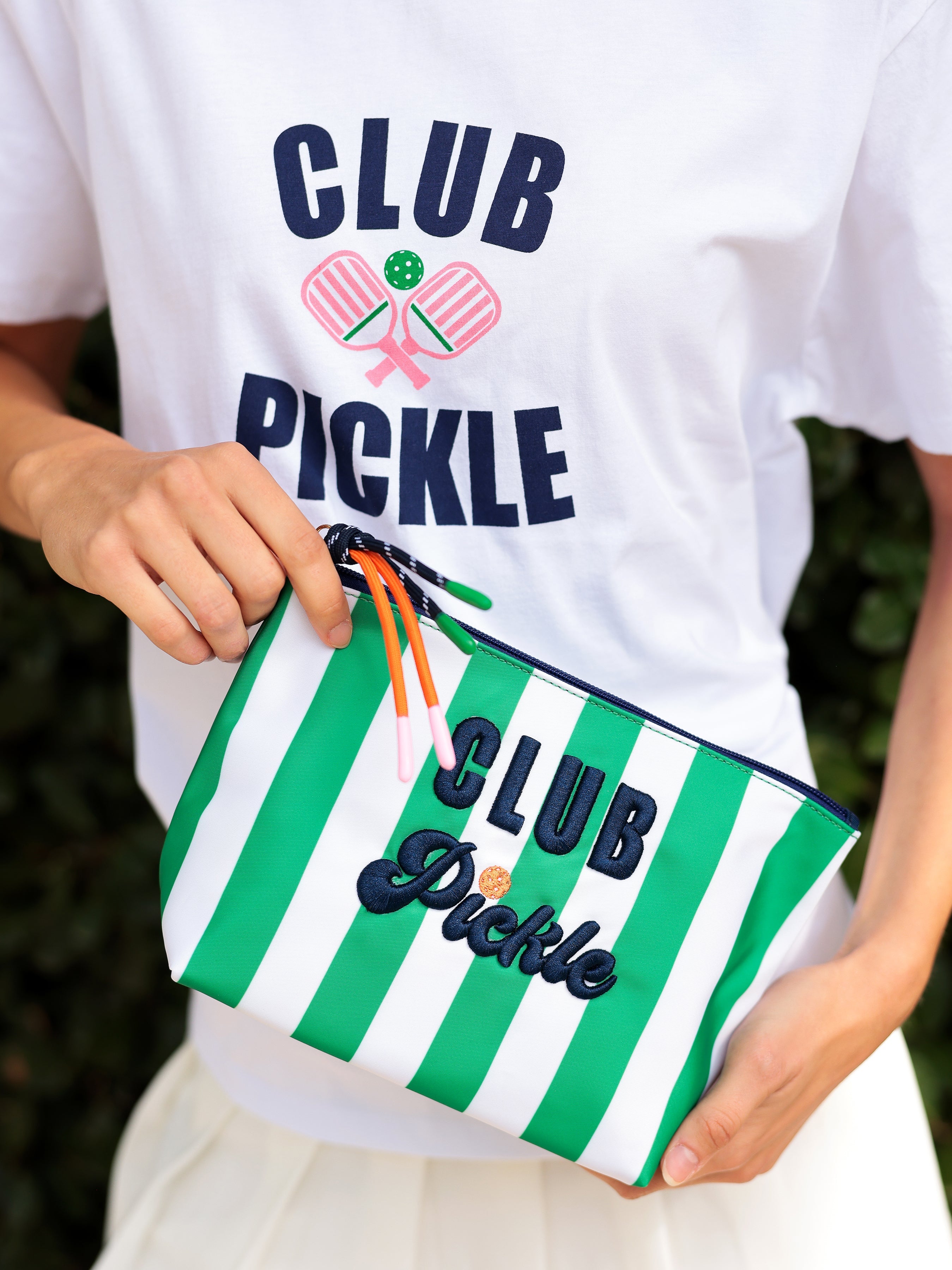 Shiraleah "Club Pickle" T-Shirt, White