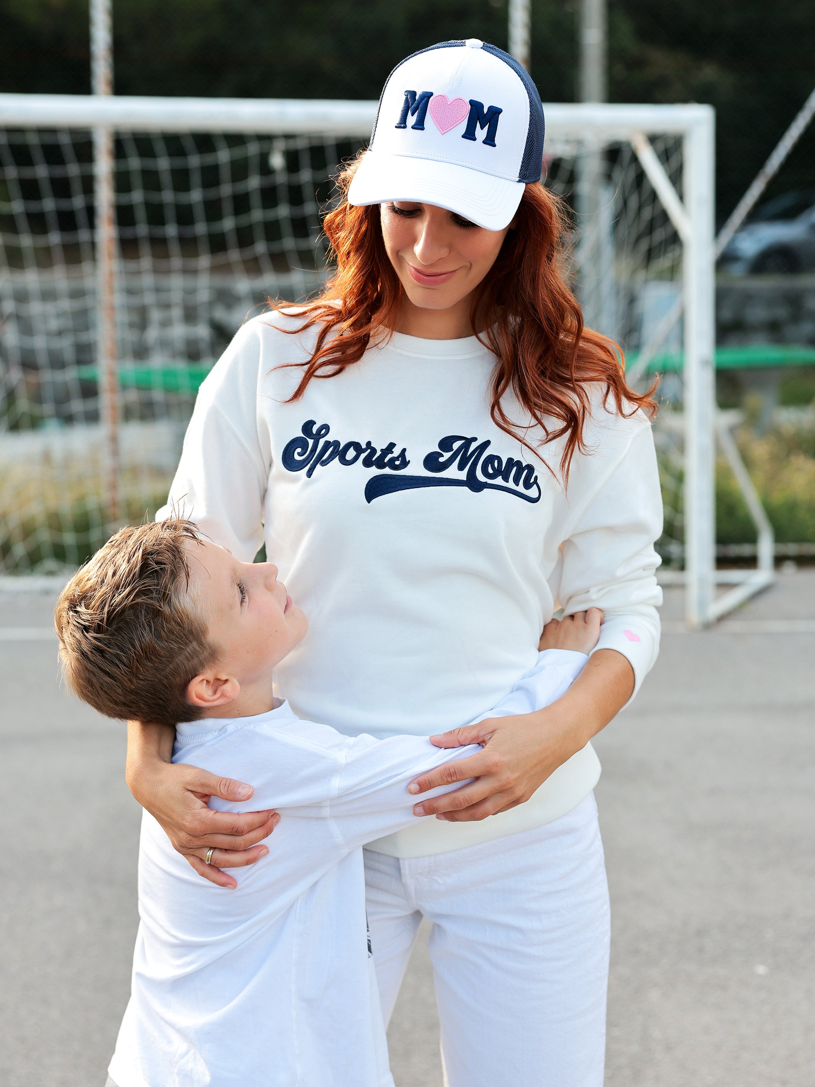 Shiraleah "Sports Mom" Sweatshirt, Ivory