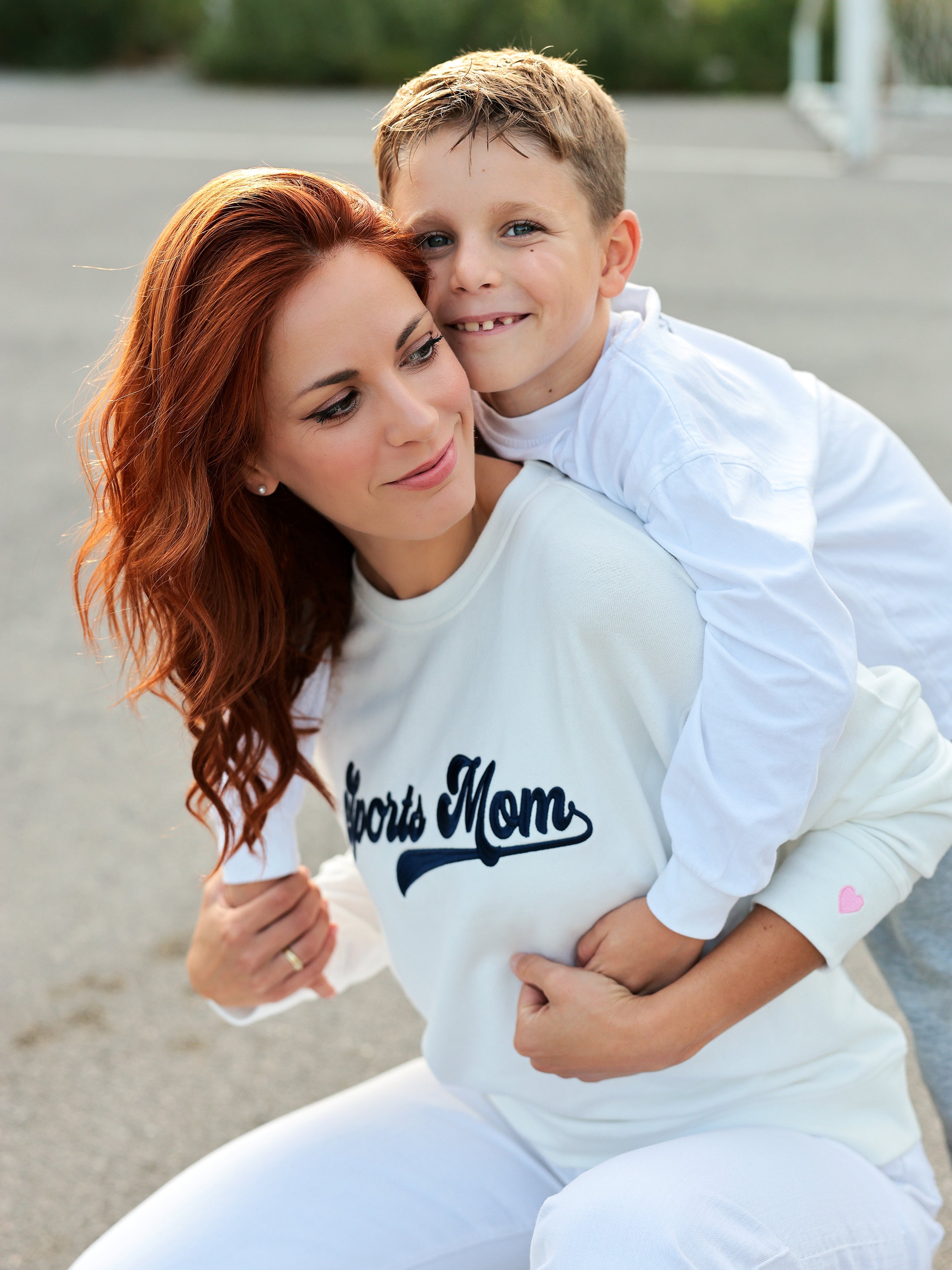 Shiraleah "Sports Mom" Sweatshirt, Ivory