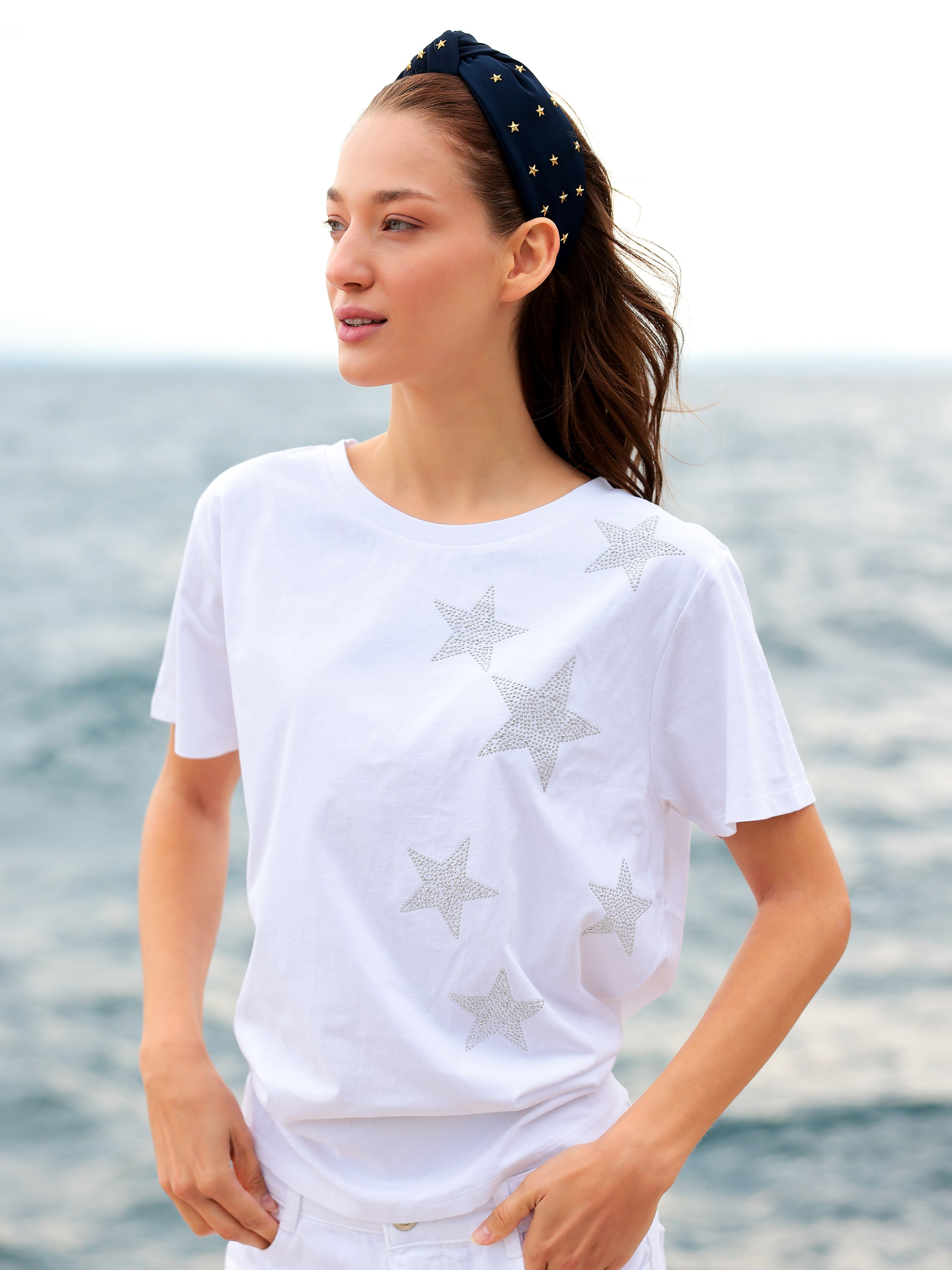 Shiraleah Stars T-Shirt, White