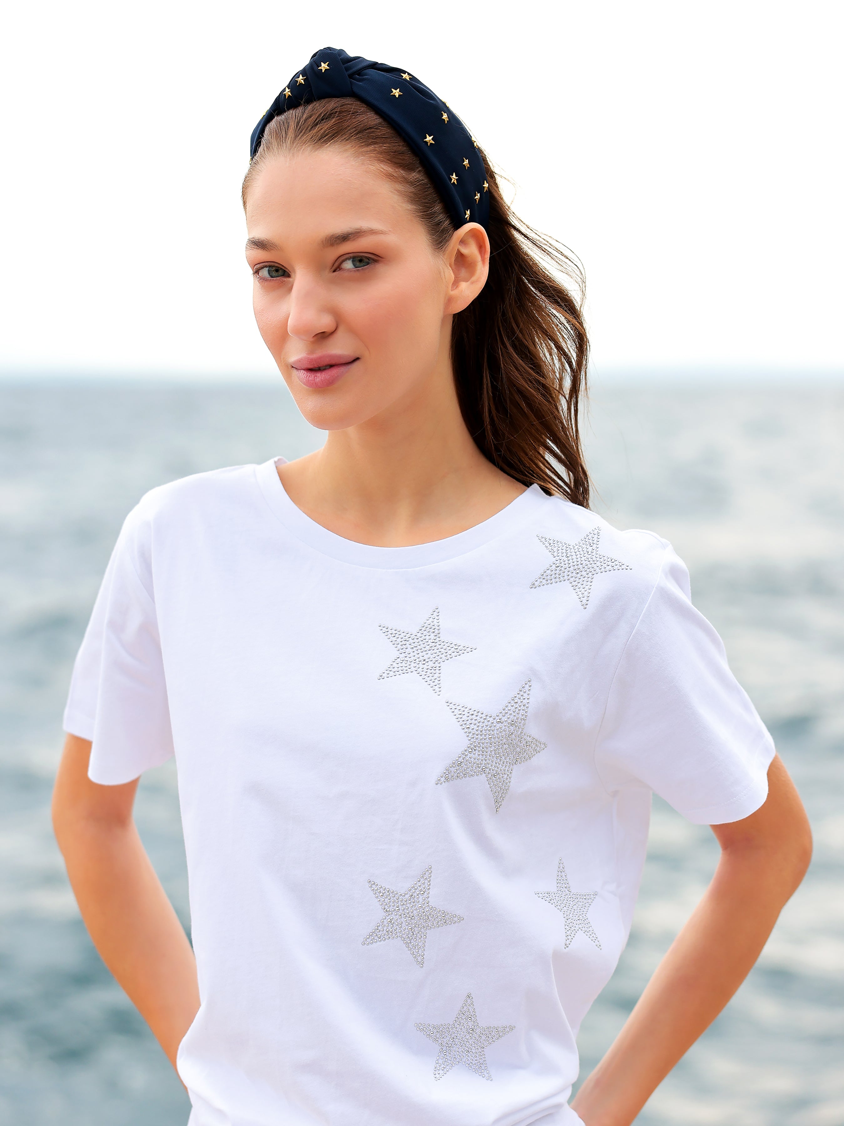 Shiraleah Stars T-Shirt, White