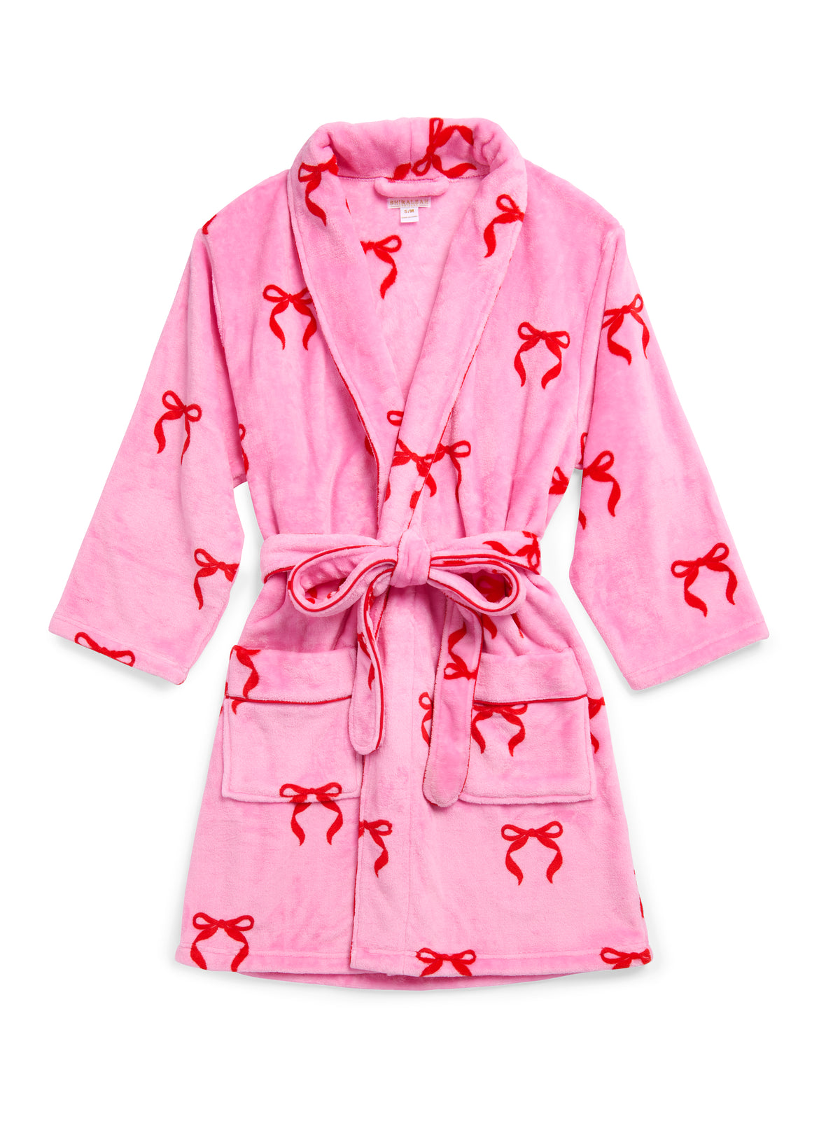 Bow Printed Robe Shiraleah Bow Robe, Pink