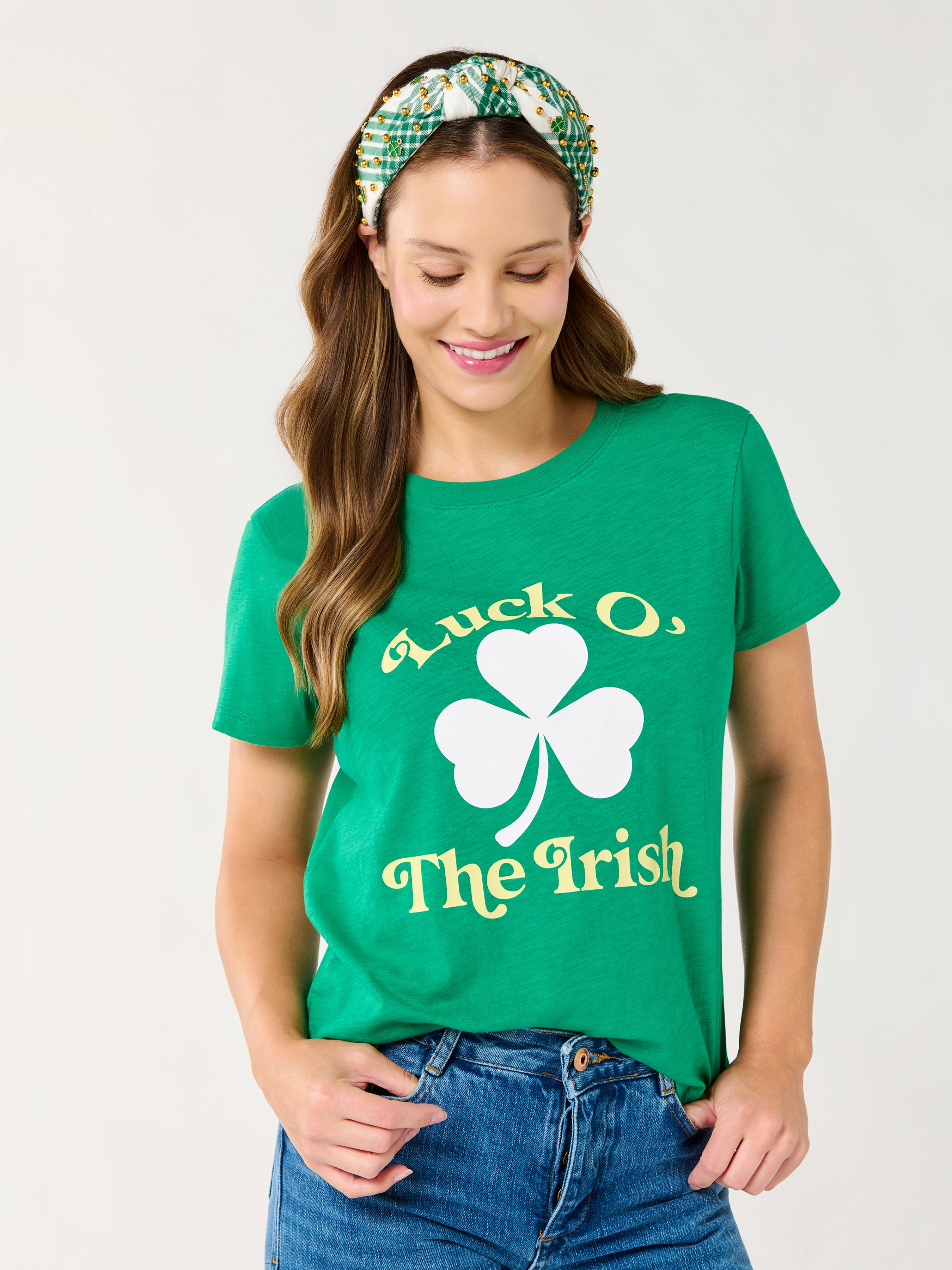 Shiraleah "Luck O' The Irish" Relaxed Tee, Green GREEN / SMALL