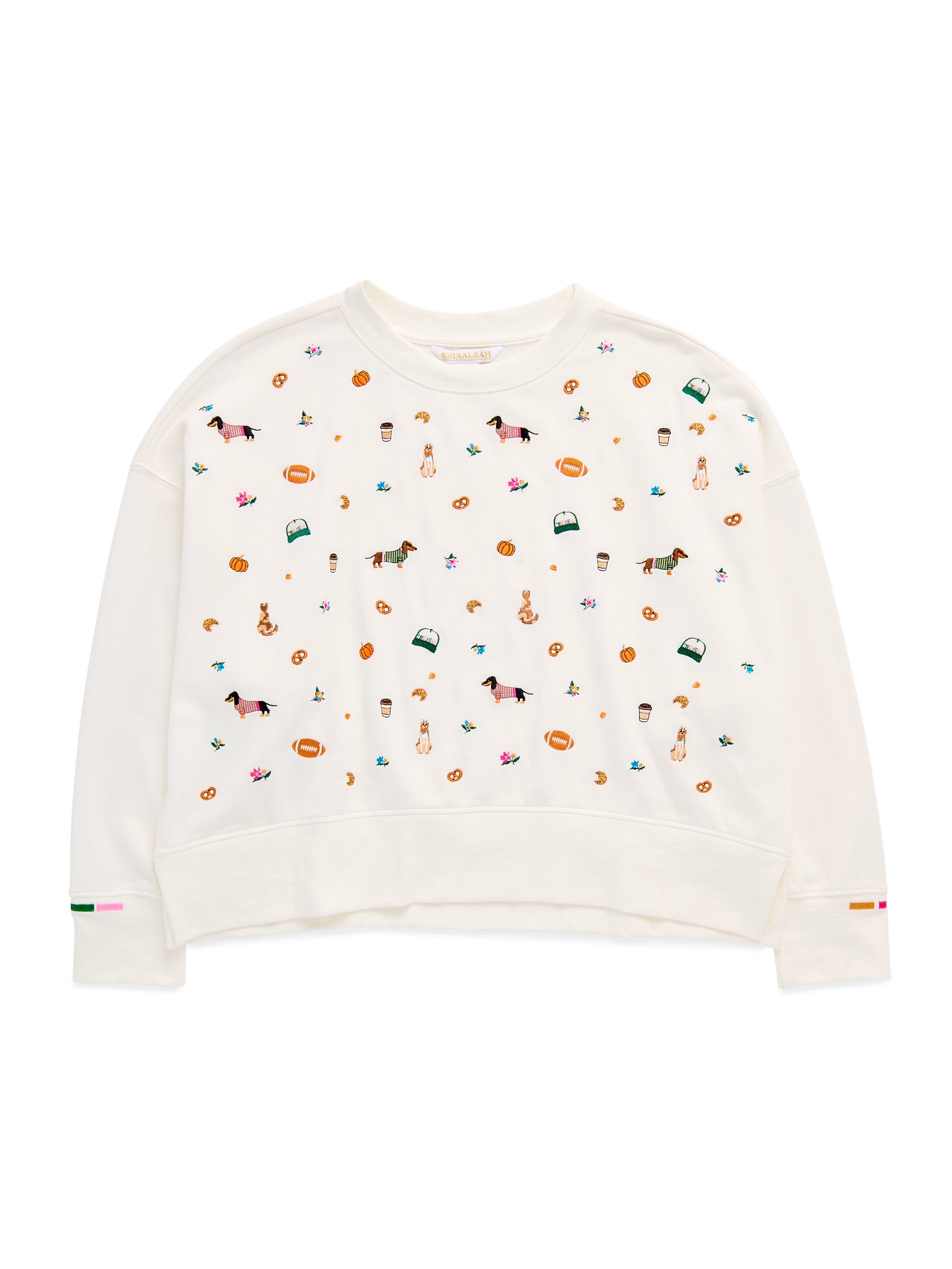 Shiraleah Fall Icons Relaxed Sweatshirt IVORY / EXTRA SMALL