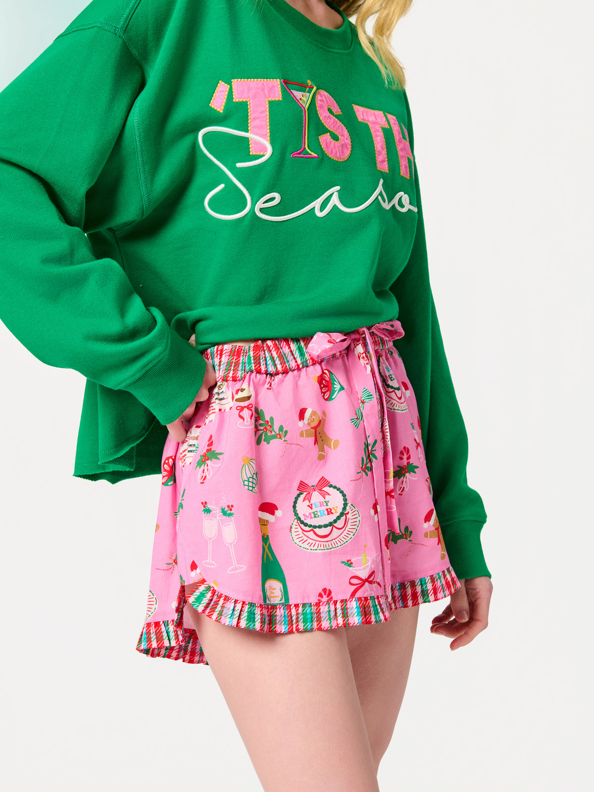 Shiraleah Merry Icons Boxer Short PINK / EXTRA SMALL