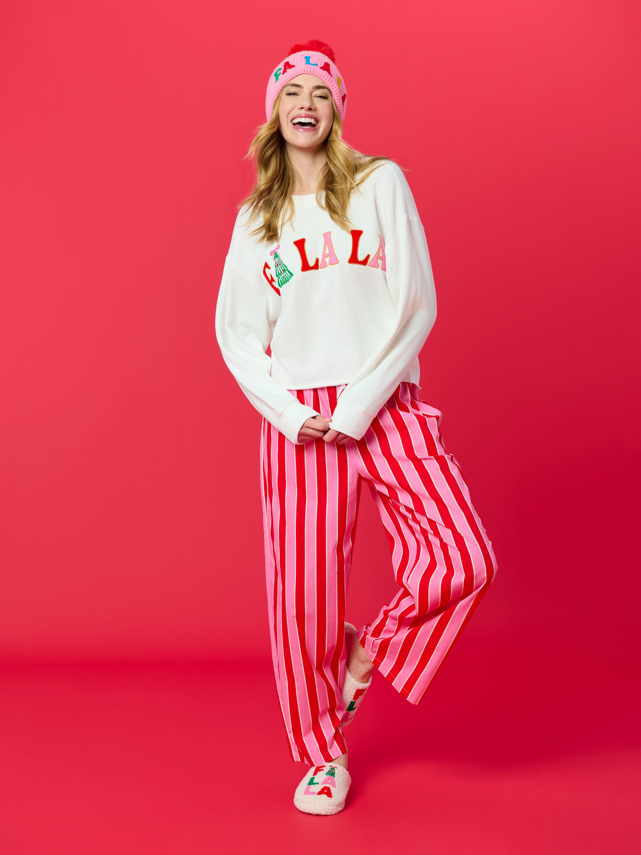 Shiraleah Candy Stripe Boxer Pant PINK / EXTRA SMALL