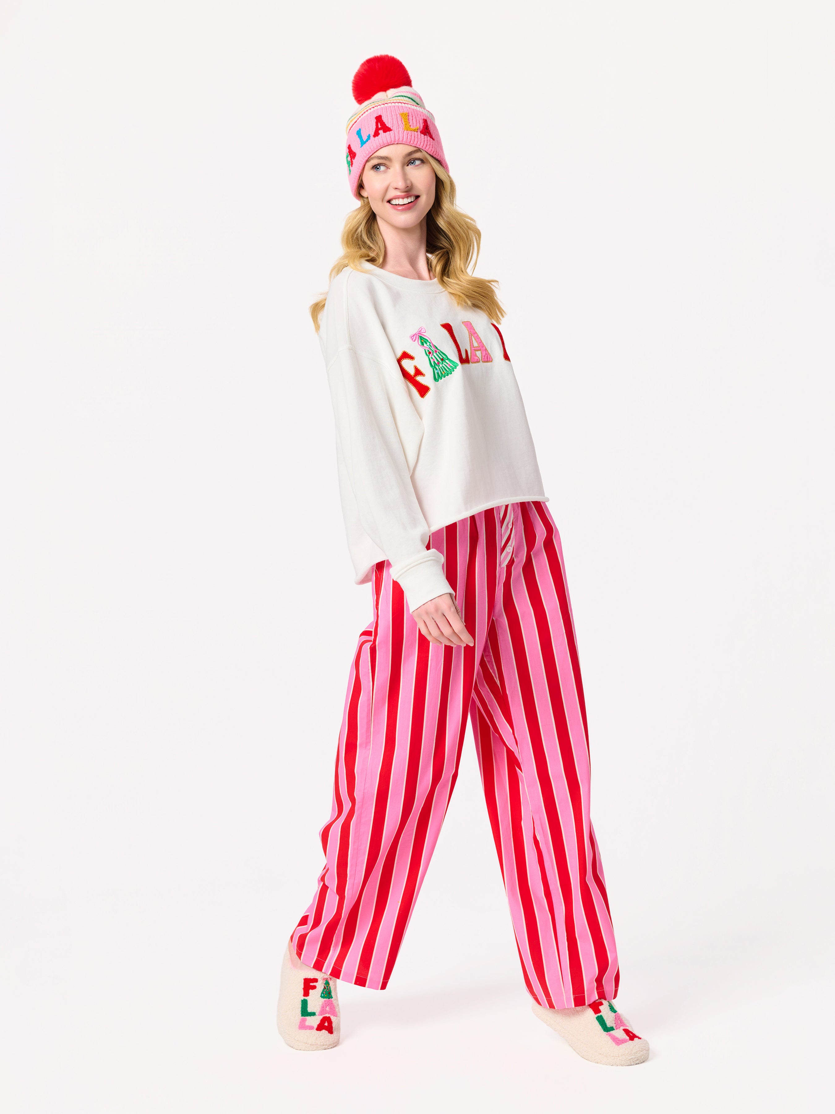 Shiraleah Candy Stripe Boxer Pant PINK / EXTRA SMALL