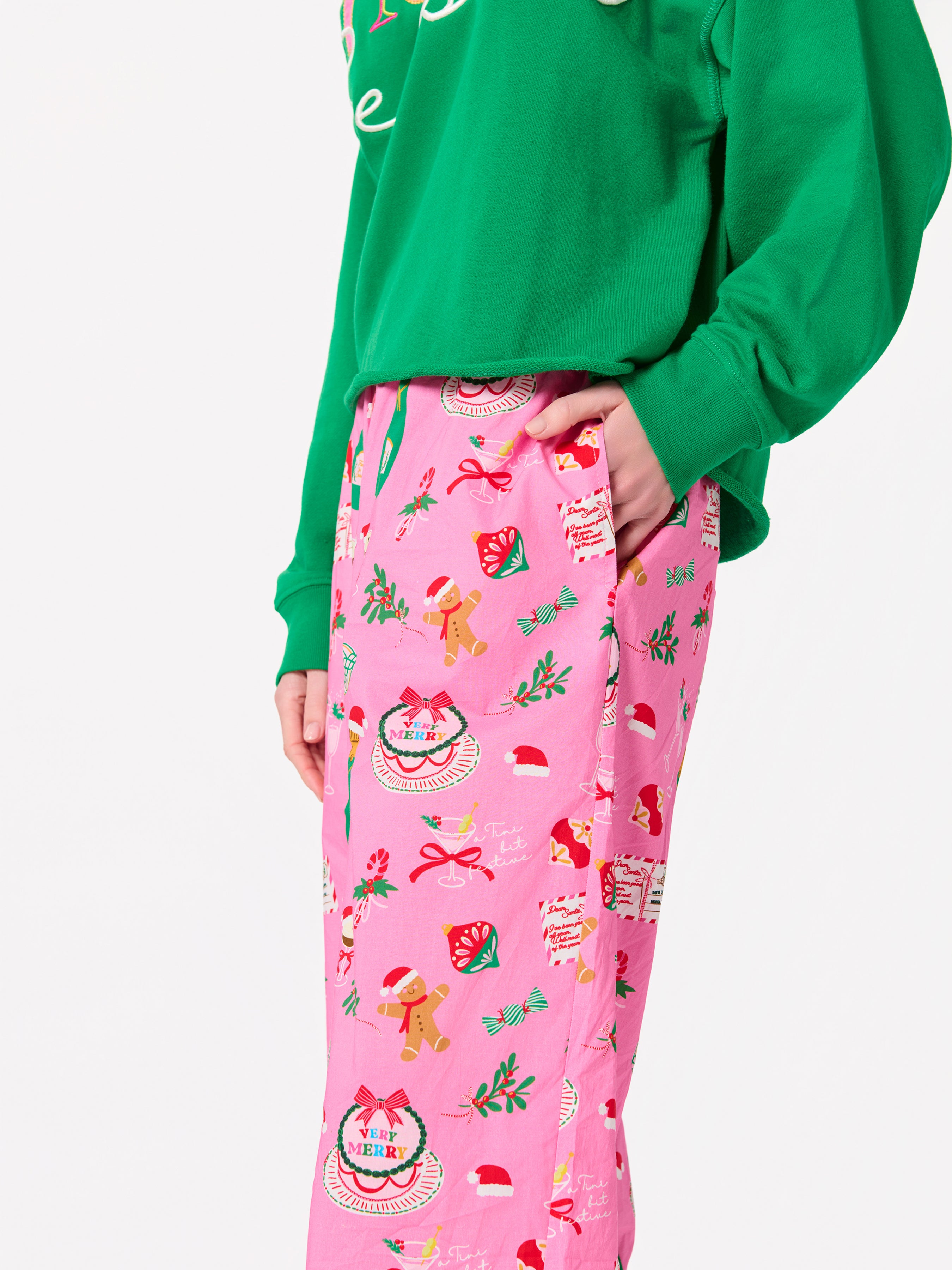 Shiraleah Merry Icons Boxer Pant PINK / EXTRA SMALL