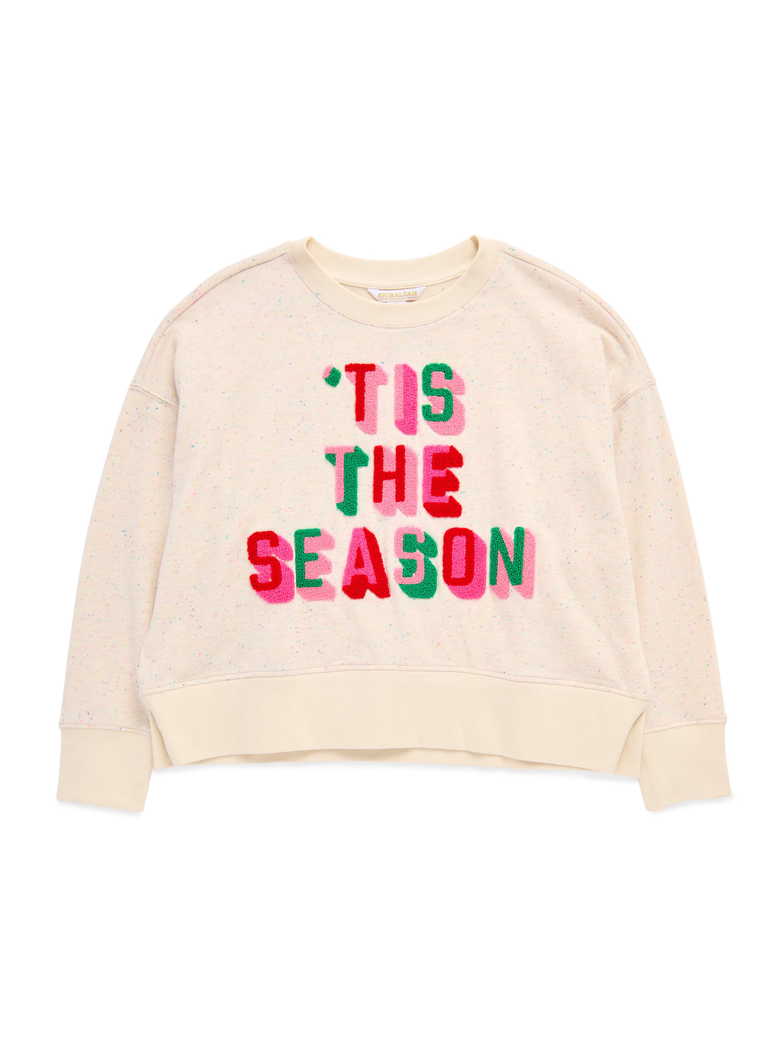 Shiraleah "Tis The Season" Relaxed Sweatshirt CREAM / EXTRA SMALL
