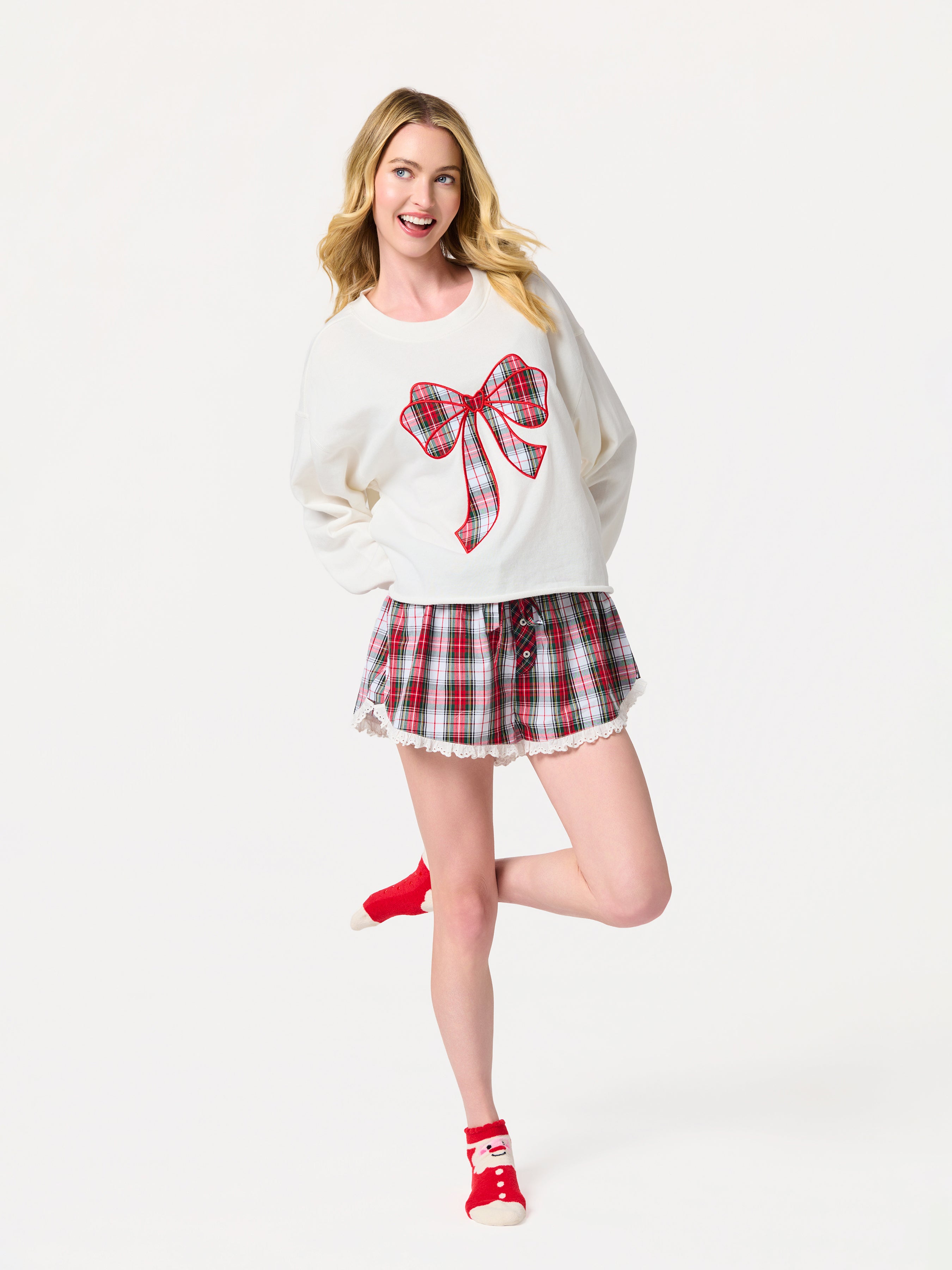 Shiraleah Tartan Boxer Short RED / EXTRA SMALL