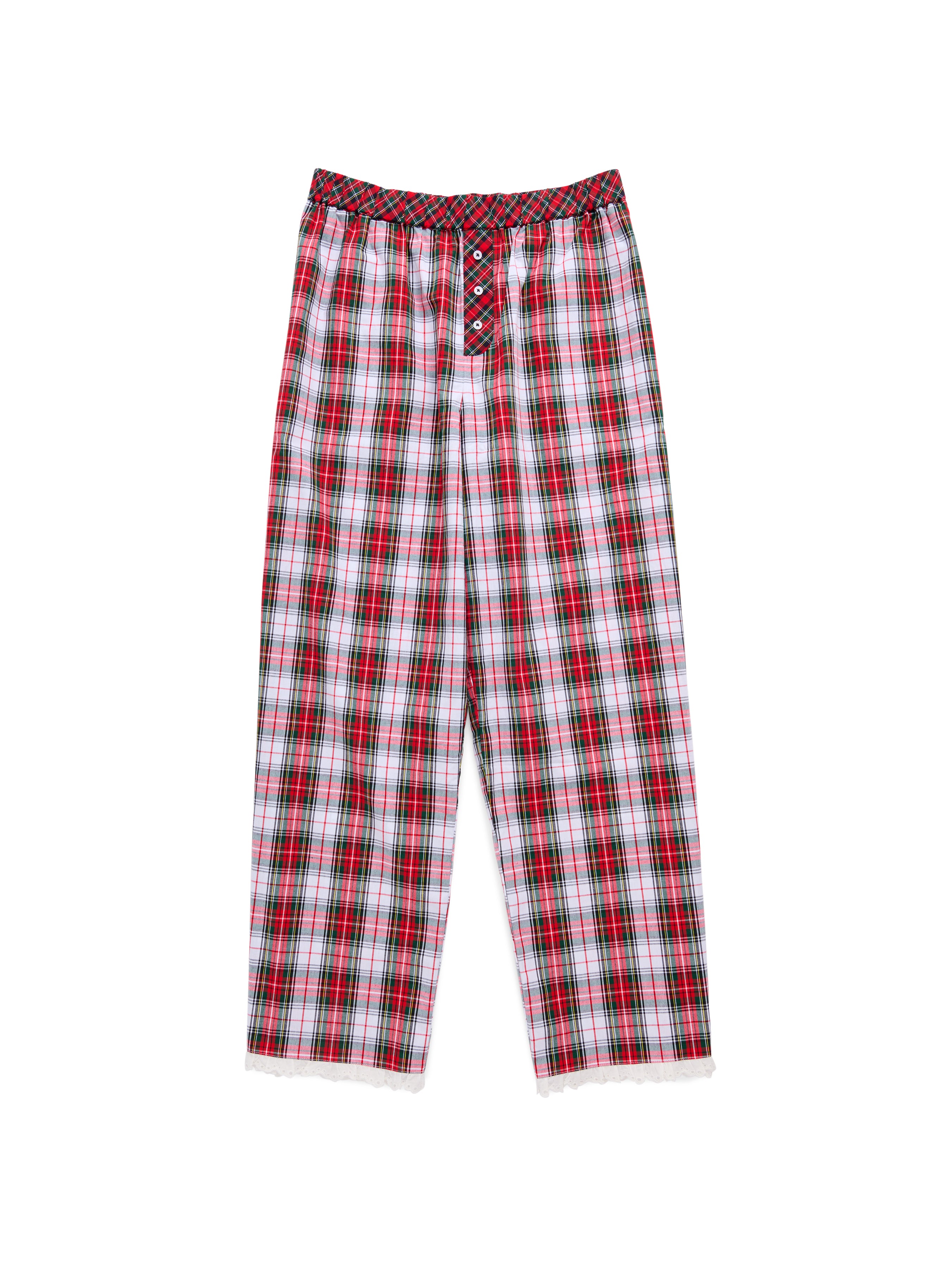 Shiraleah Tartan Boxer Pant RED / EXTRA SMALL