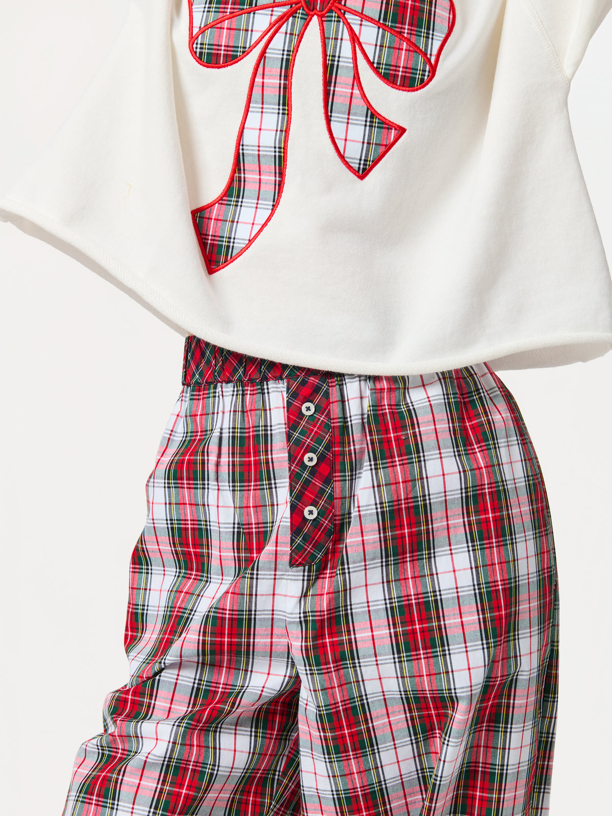 Shiraleah Tartan Boxer Pant RED / EXTRA SMALL