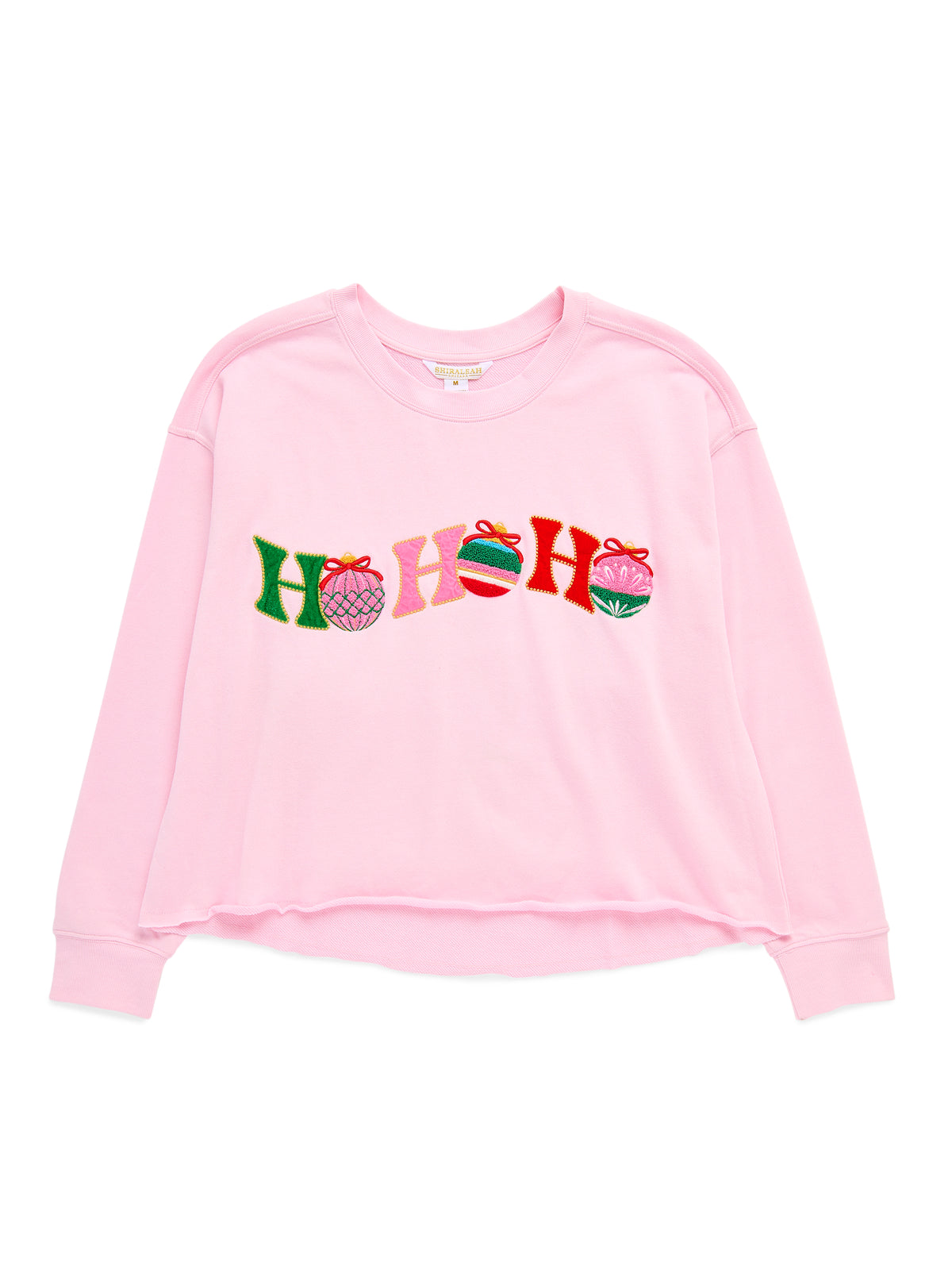 Shiraleah "Ho Ho Ho" Lounge Sweatshirt BLUSH / EXTRA SMALL