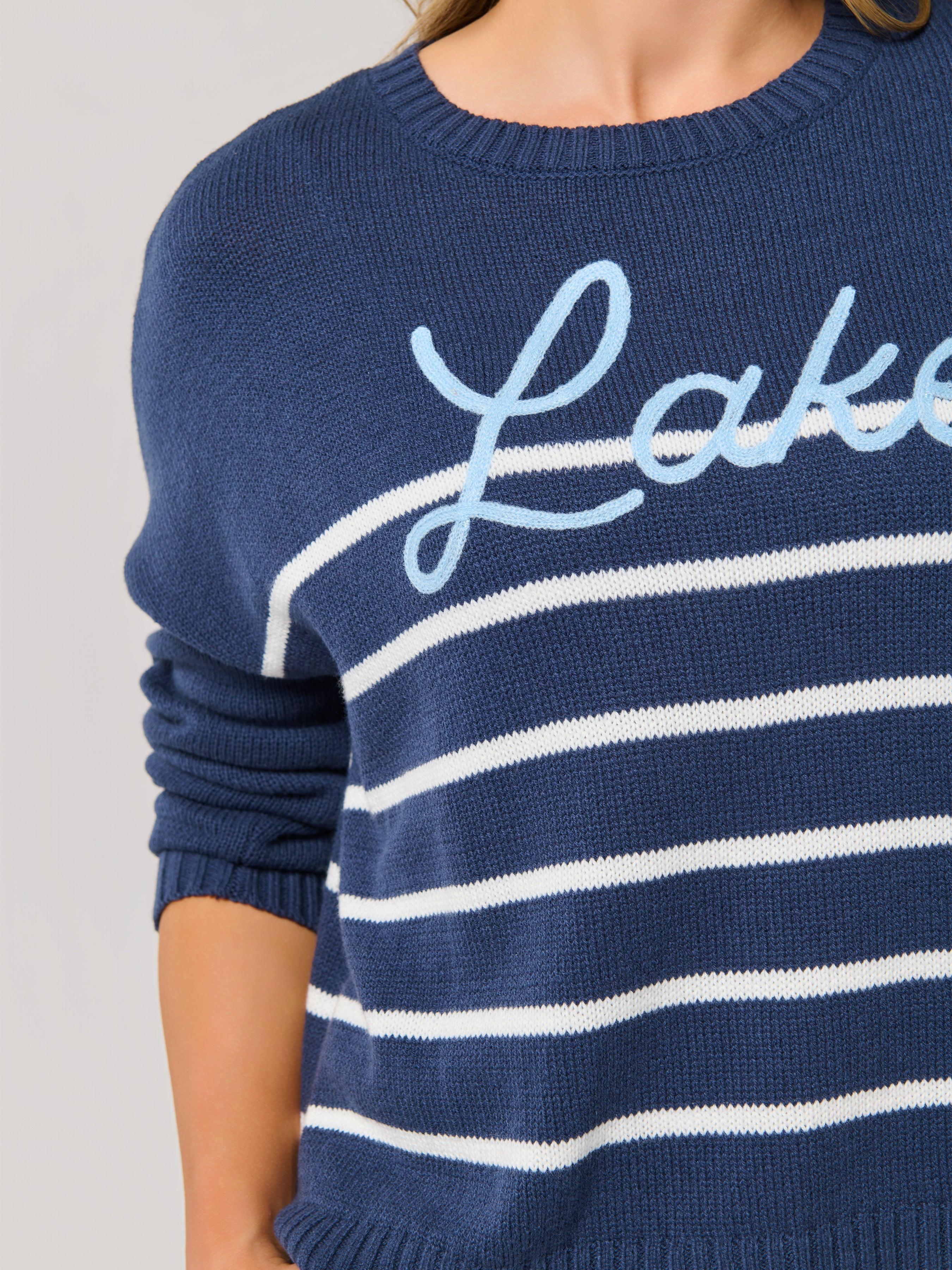 Shiraleah "Lake" Relaxed Fit Sweater, Navy SMALL