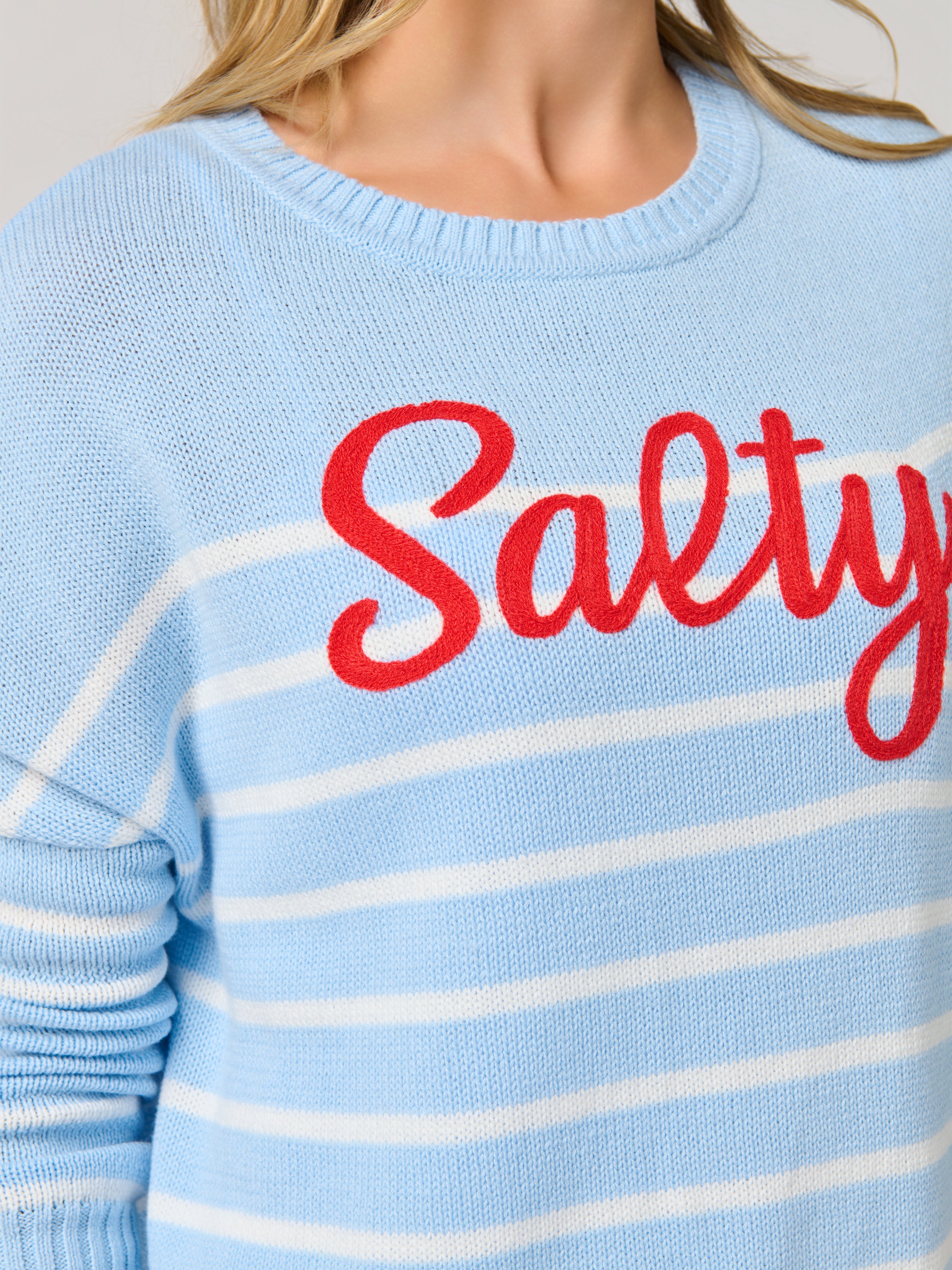 Shiraleah "Salty" Relaxed Fashion Fit Sweater BLUE