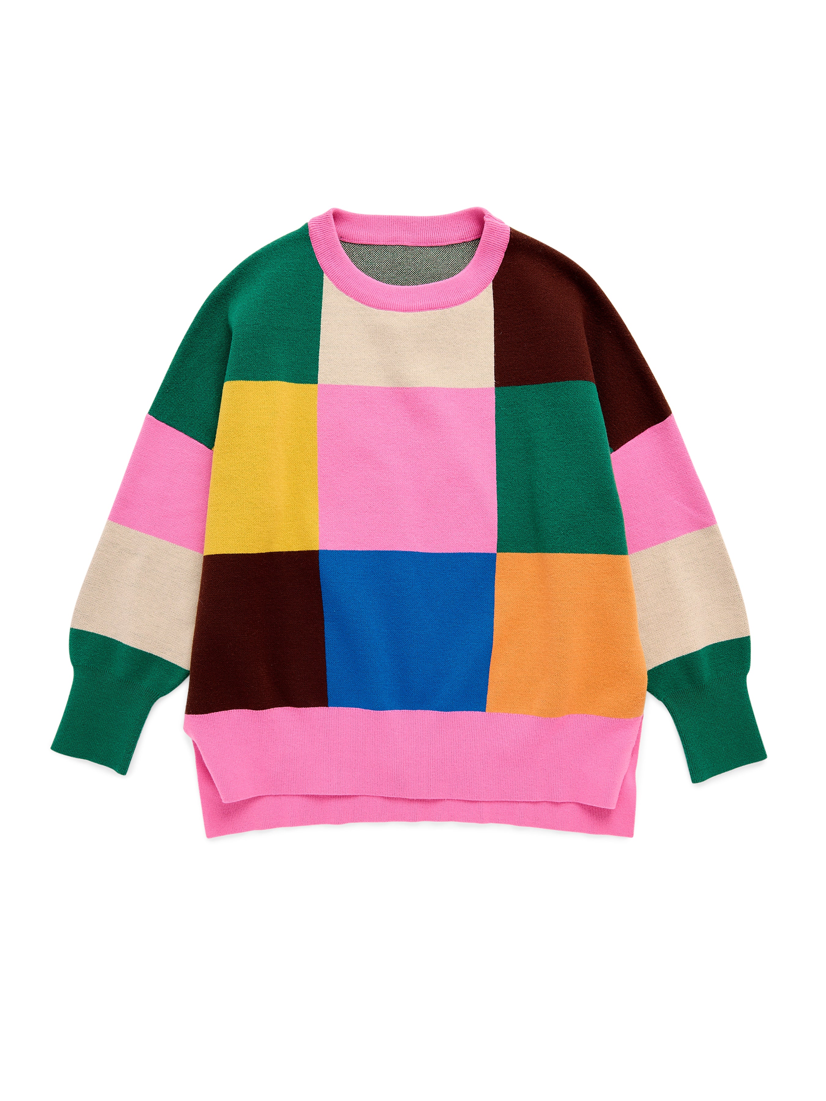 Shiraleah Color Block Loose Fit Sweater MULTI / EXTRA SMALL