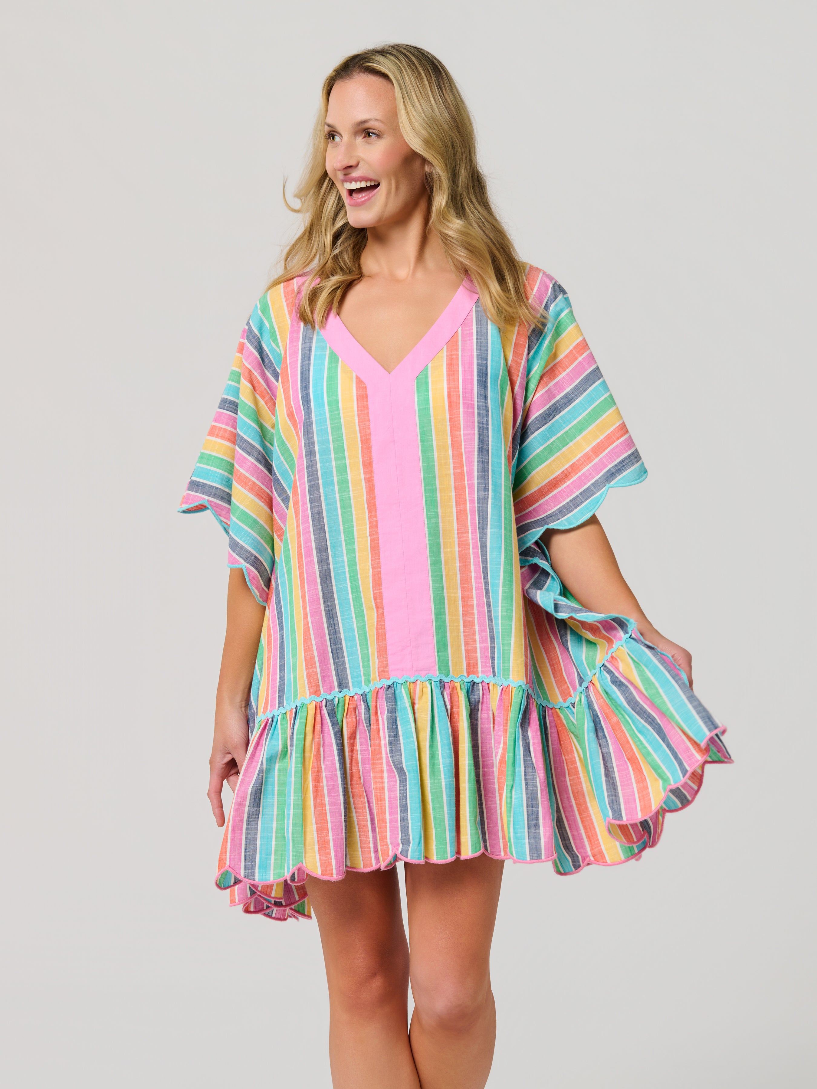 Shiraleah Rosalia Mini Caftan MULTI