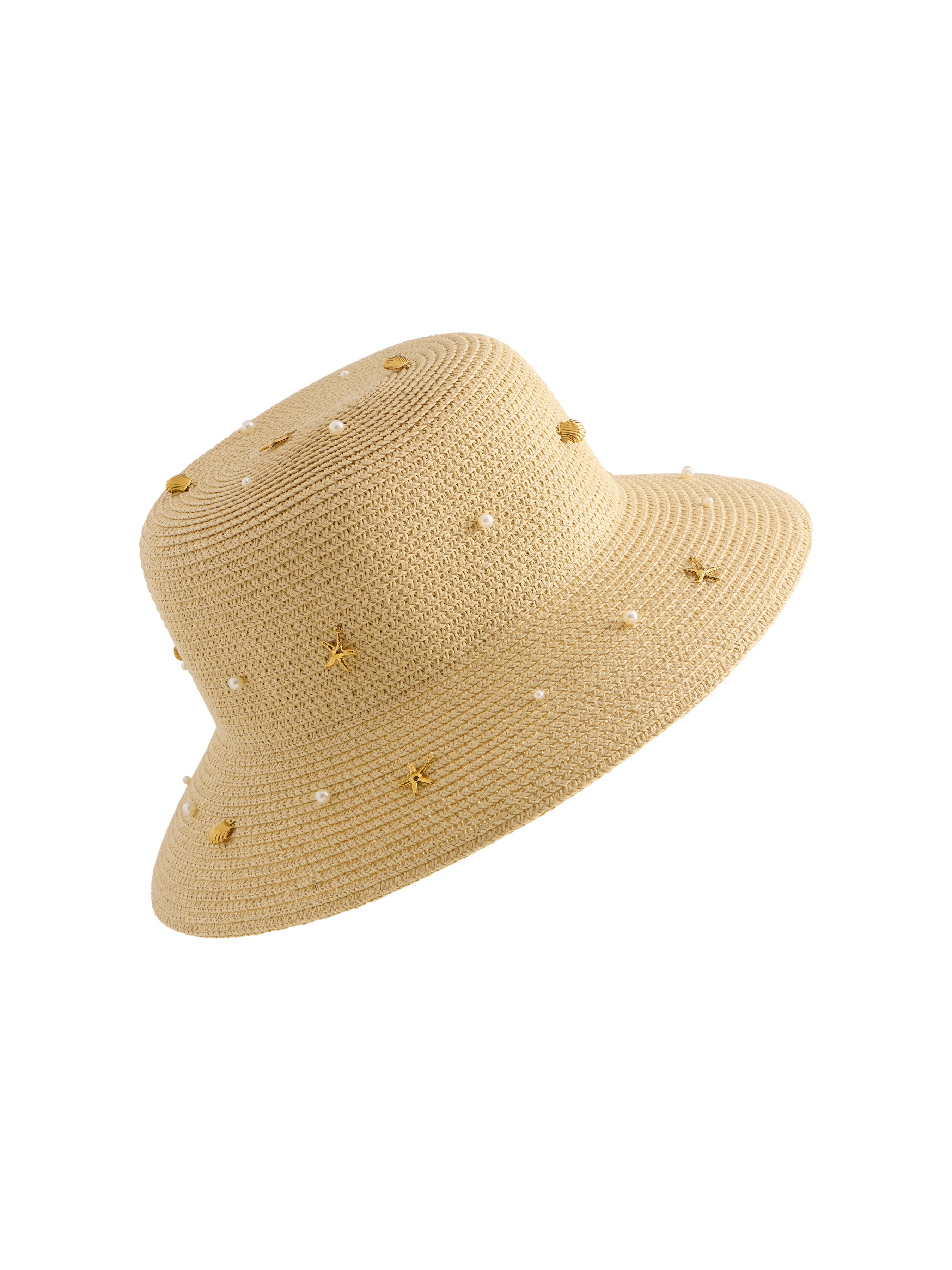 Shiraleah Shelly Straw Bucket Hat, Natural
